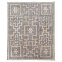 Jaipur Rugs 8x10 Feet Hand geknüpft Teppich Wolle Modern Grau Und Schwarz Teppich