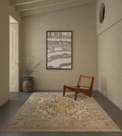 Jaipur Rugs 8x10 Feet Tapis noué à la main Laine Moderne Tapis Ivoire