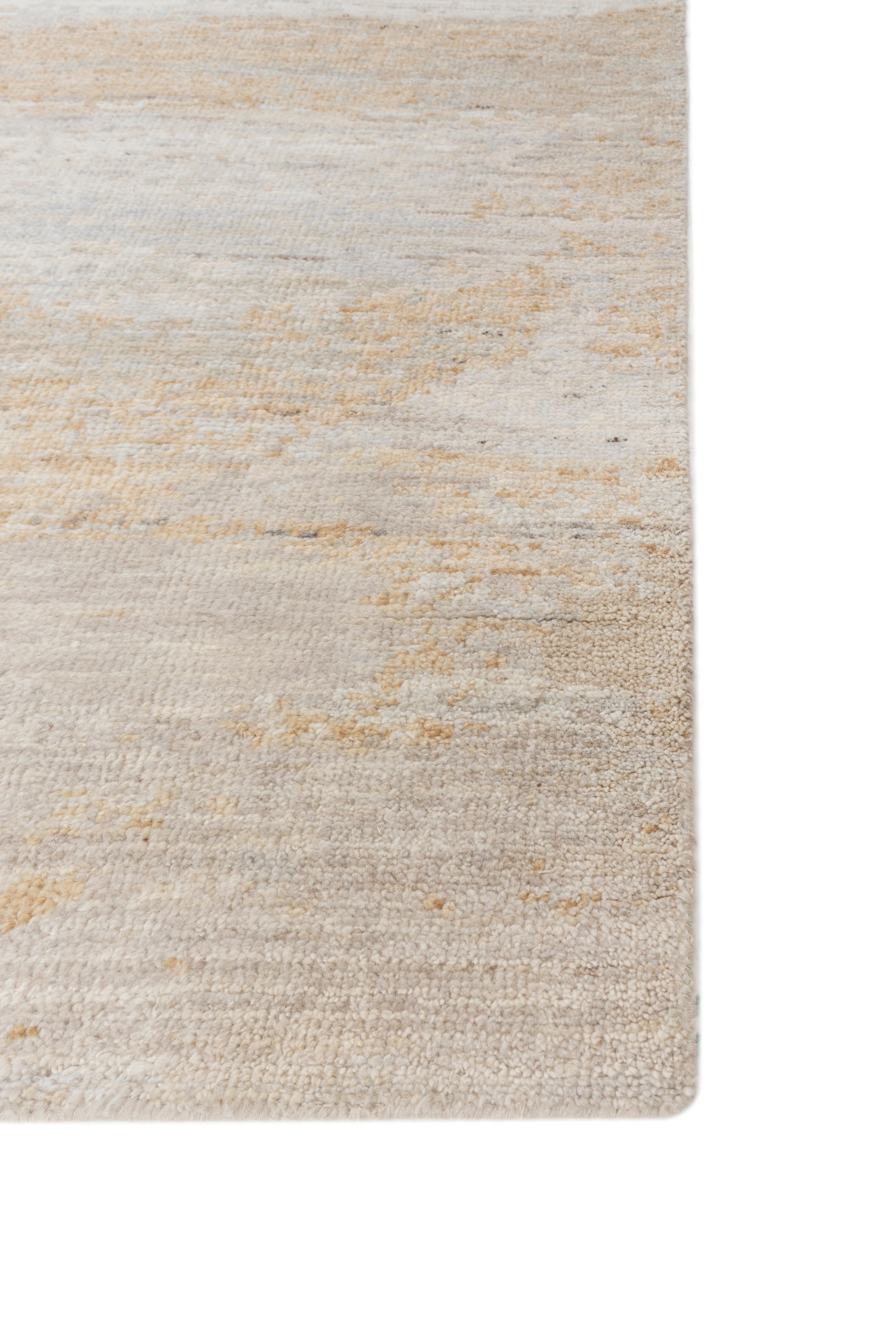 Moderne Jaipur Rugs 8X10 pieds Tapis en laine noué à la main Tapis moderne ivoire en vente