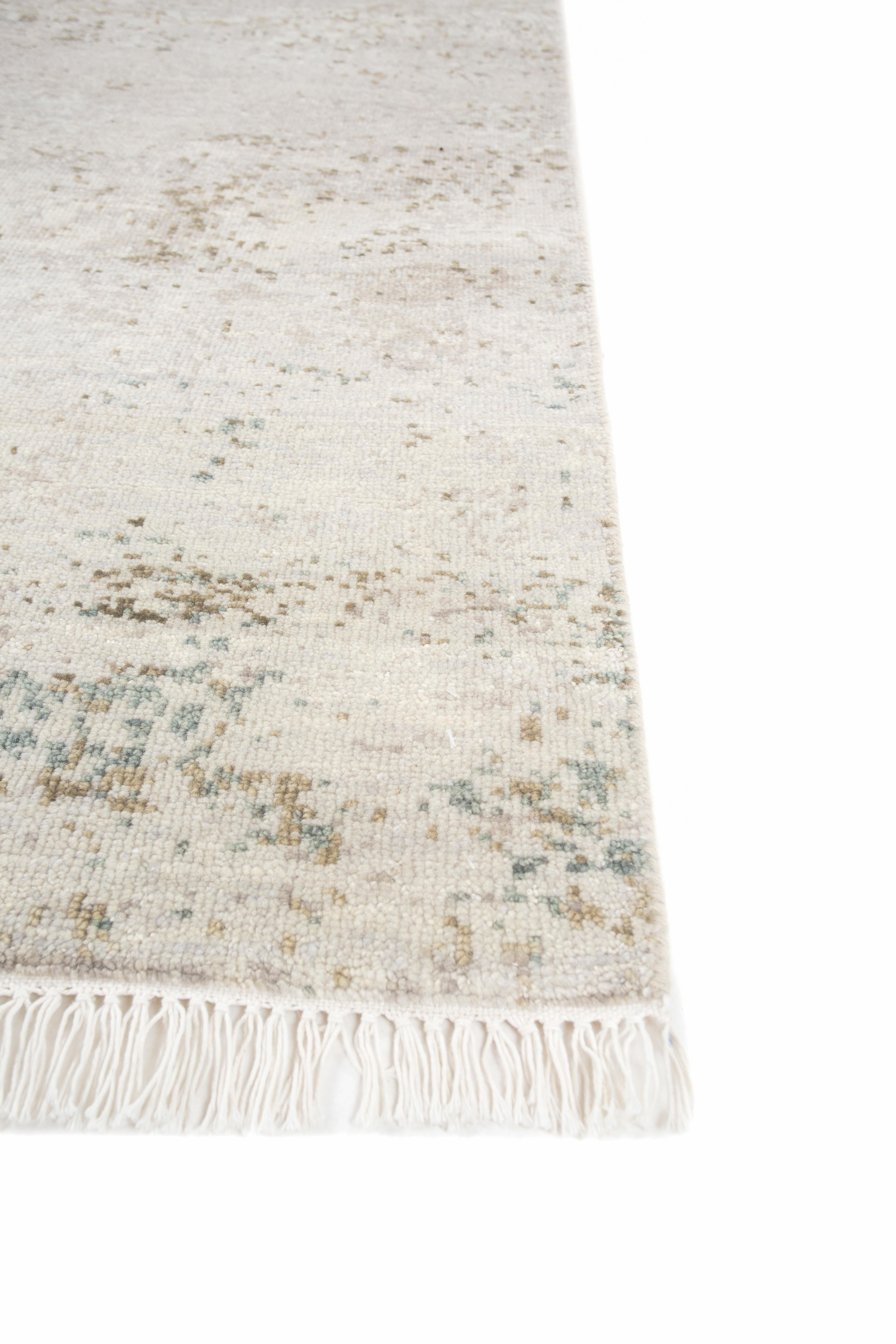 Moderno Jaipur Rugs 8x10 Piedi Tappeto annodato a mano in lana moderno avorio in vendita