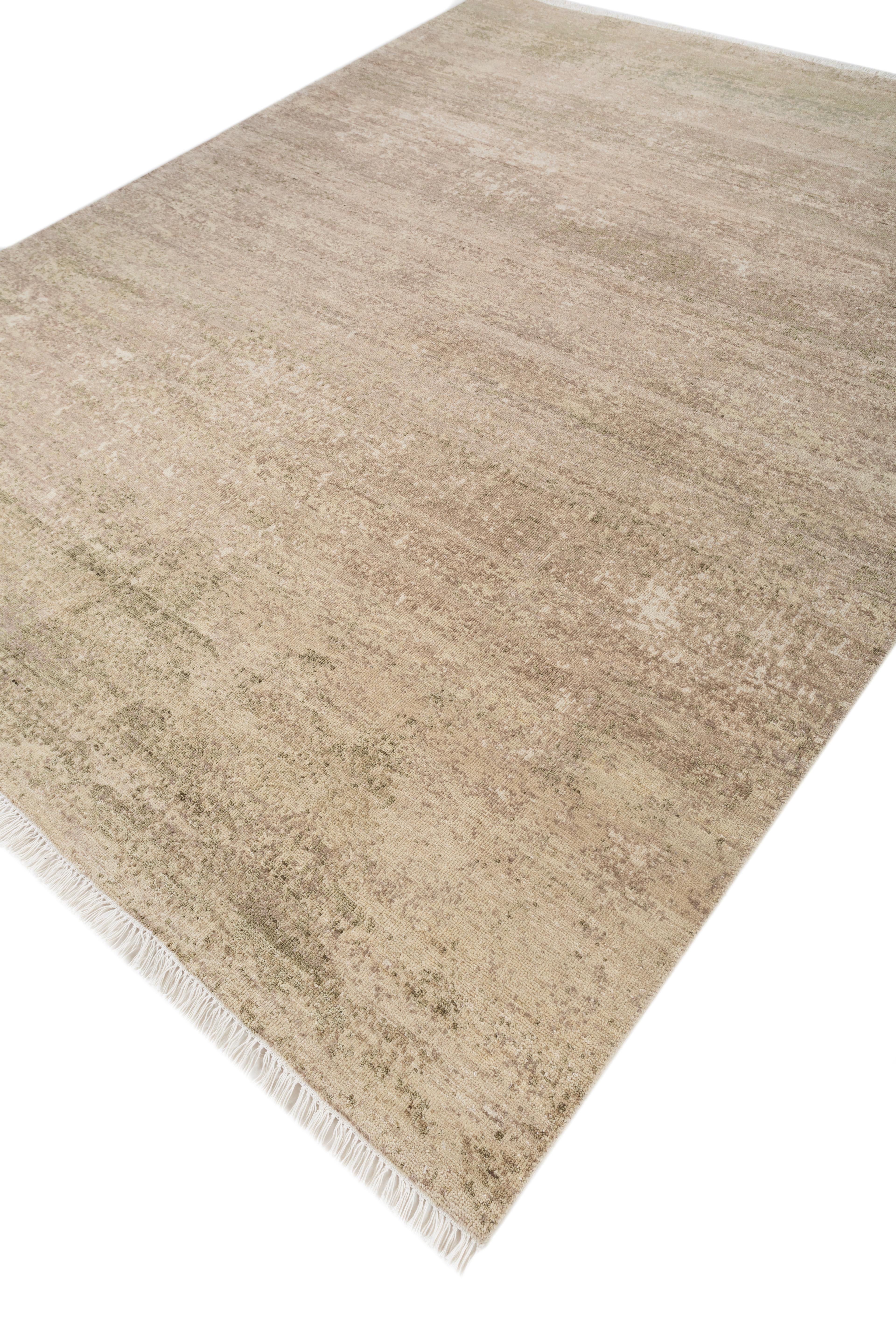 Jaipur Rugs 8x10 Pies Alfombra Anudada a Mano Lana Moderna Alfombra Marfil Indio en venta