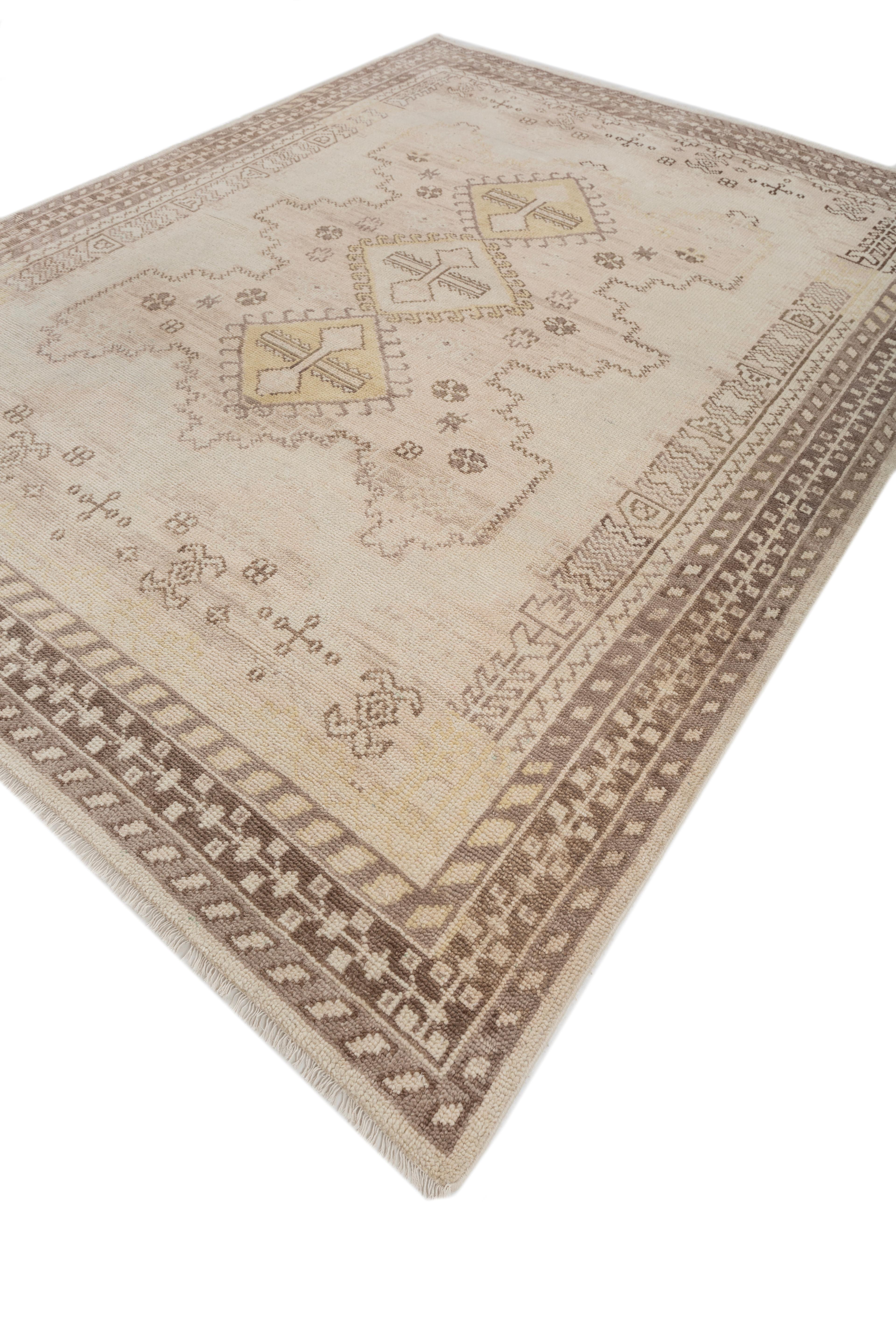 Jaipur Rugs 8x10 Pies Alfombra Anudada a Mano Lana Moderna Alfombra Marfil Anudado a mano en venta