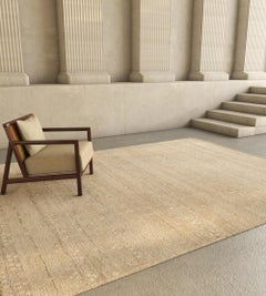 Jaipur Rugs 8x10 Pies Alfombra Anudada a Mano Lana Moderna Alfombra Marfil