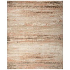 Jaipur Rugs 8x10 Piedi Tappeto annodato a mano in lana moderno avorio