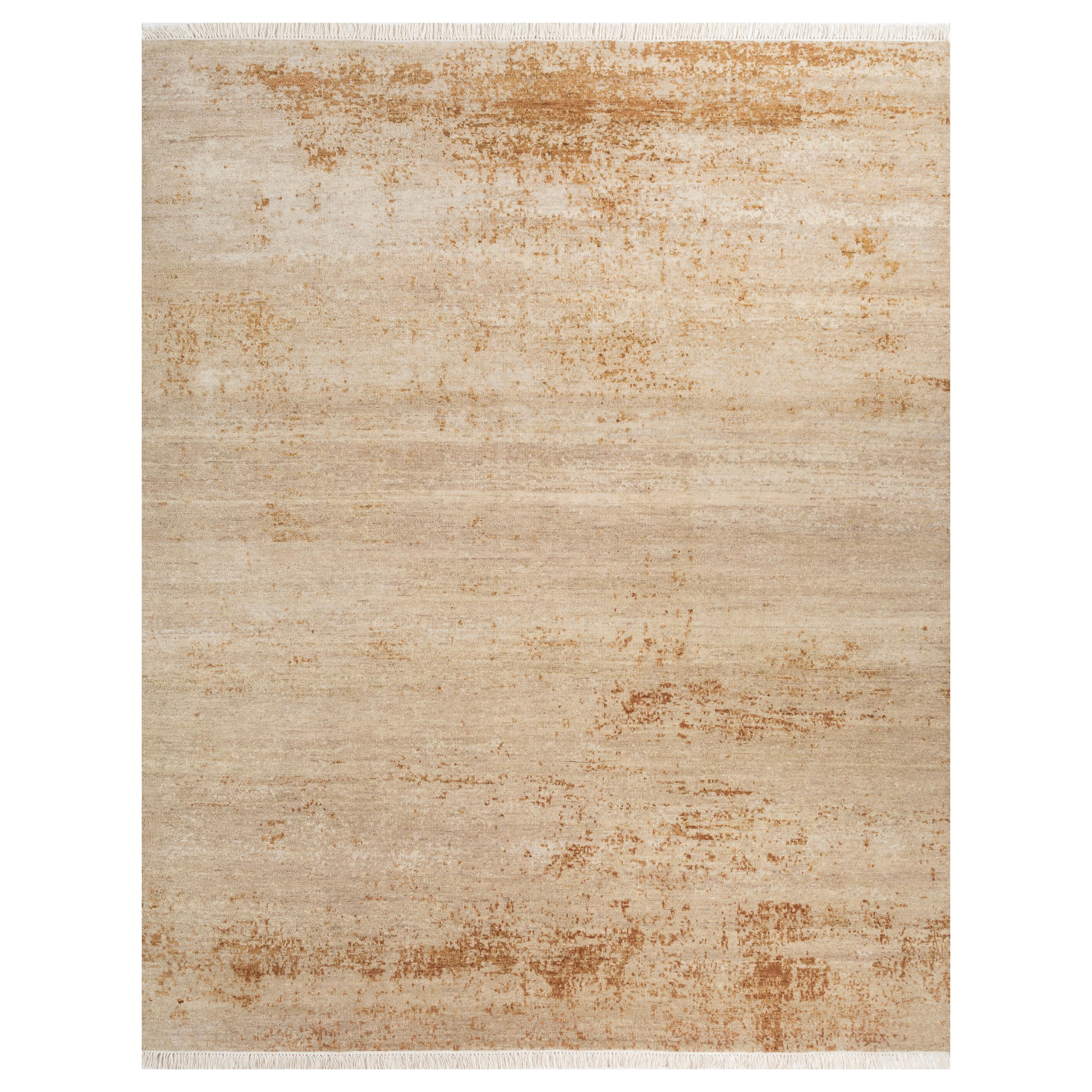 Jaipur Rugs 8x10 Piedi Tappeto annodato a mano in lana moderno avorio