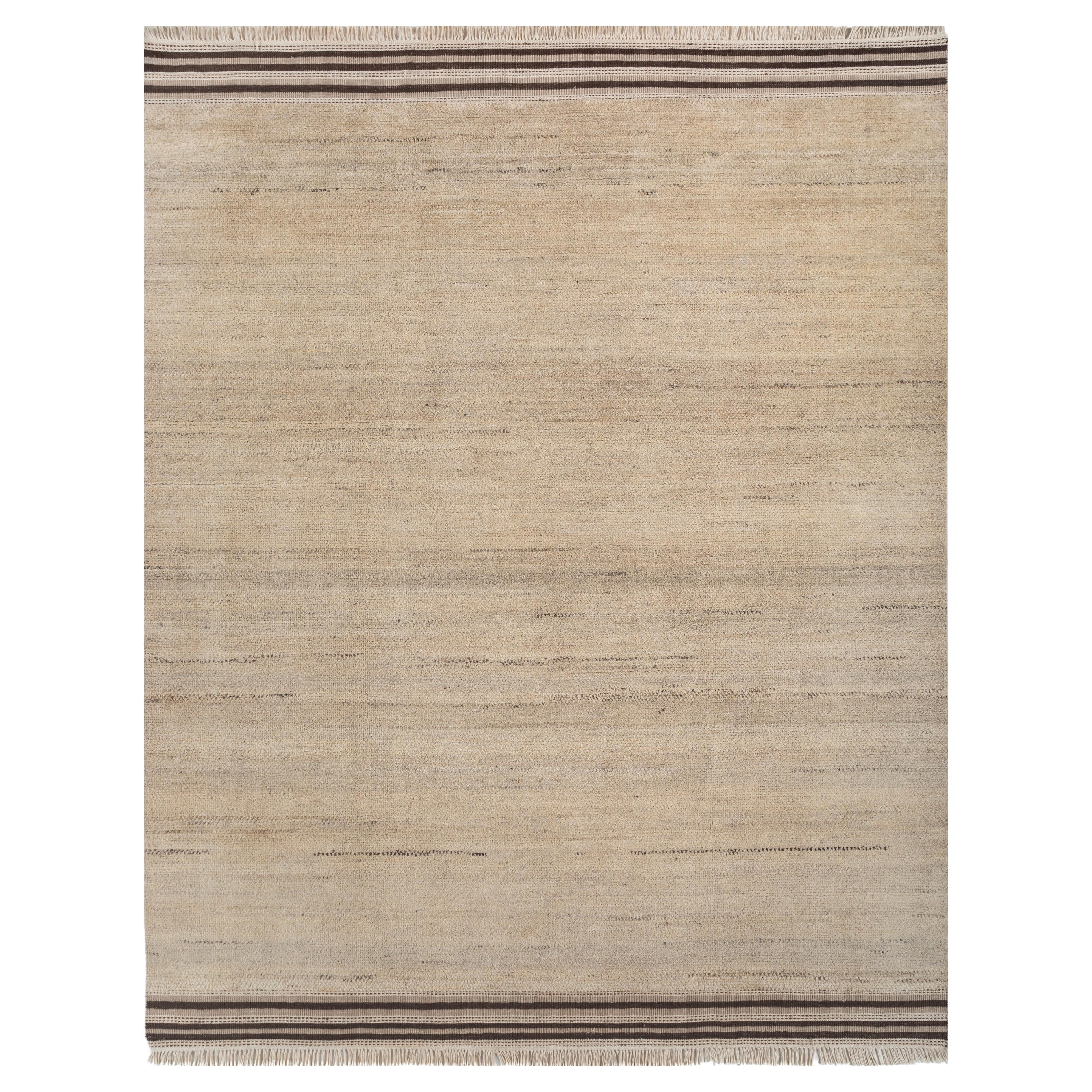 Jaipur Rugs 8x10 Pies Alfombra Anudada a Mano Lana Moderna Alfombra Marfil