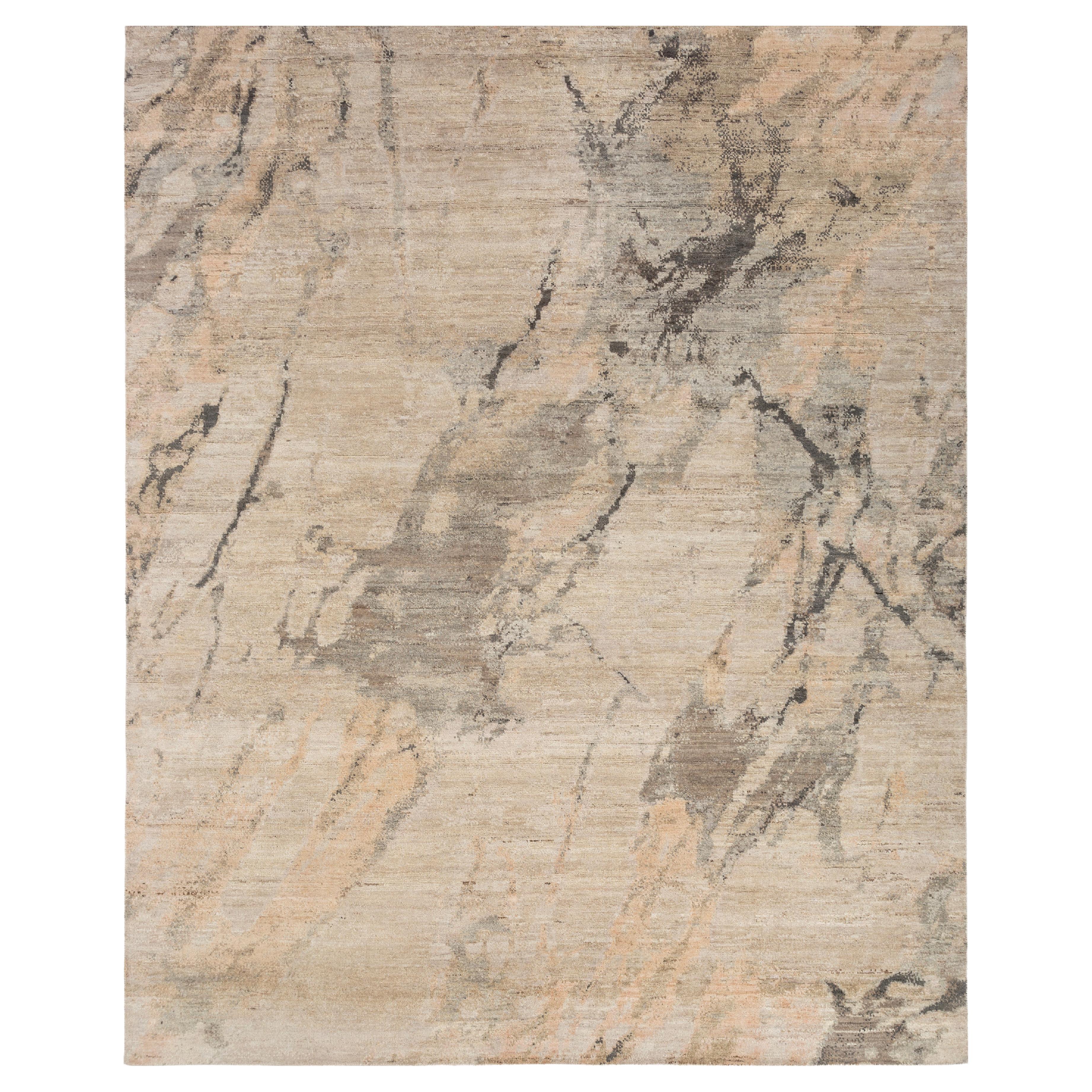 Jaipur Rugs 8x10 Feet Hand geknüpft Teppich Wolle Modern Elfenbein Teppiche