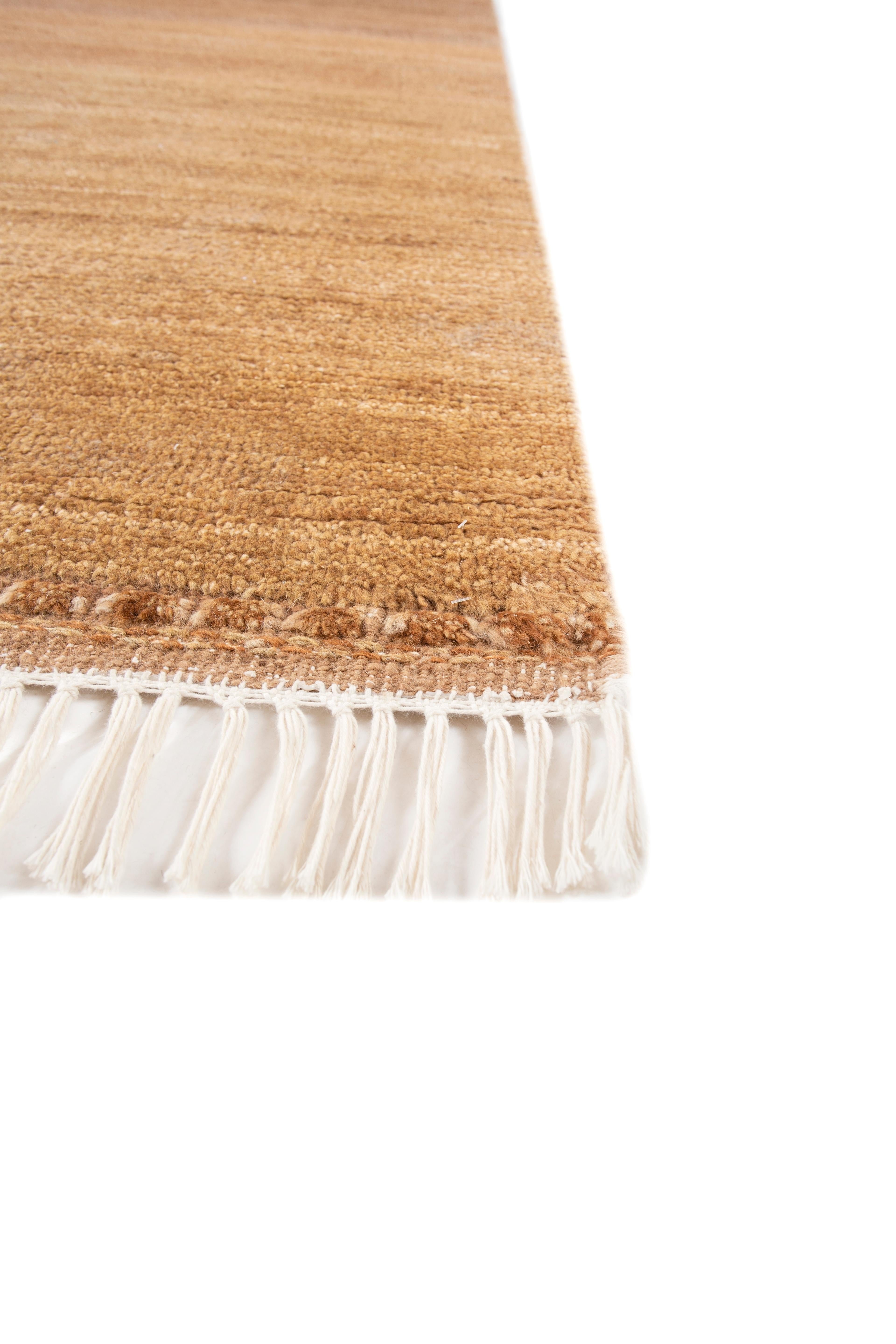 Moderne Jaipur Rugs Tapis 8x10 pieds noués à la main Tapis en laine moderne rouge et orange en vente
