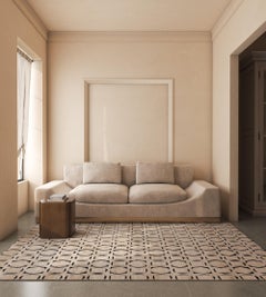 Jaipur Rugs 8X10 Feet Hand Knotted Carpet Wool & Silk Ivory Modern Abstract Rug