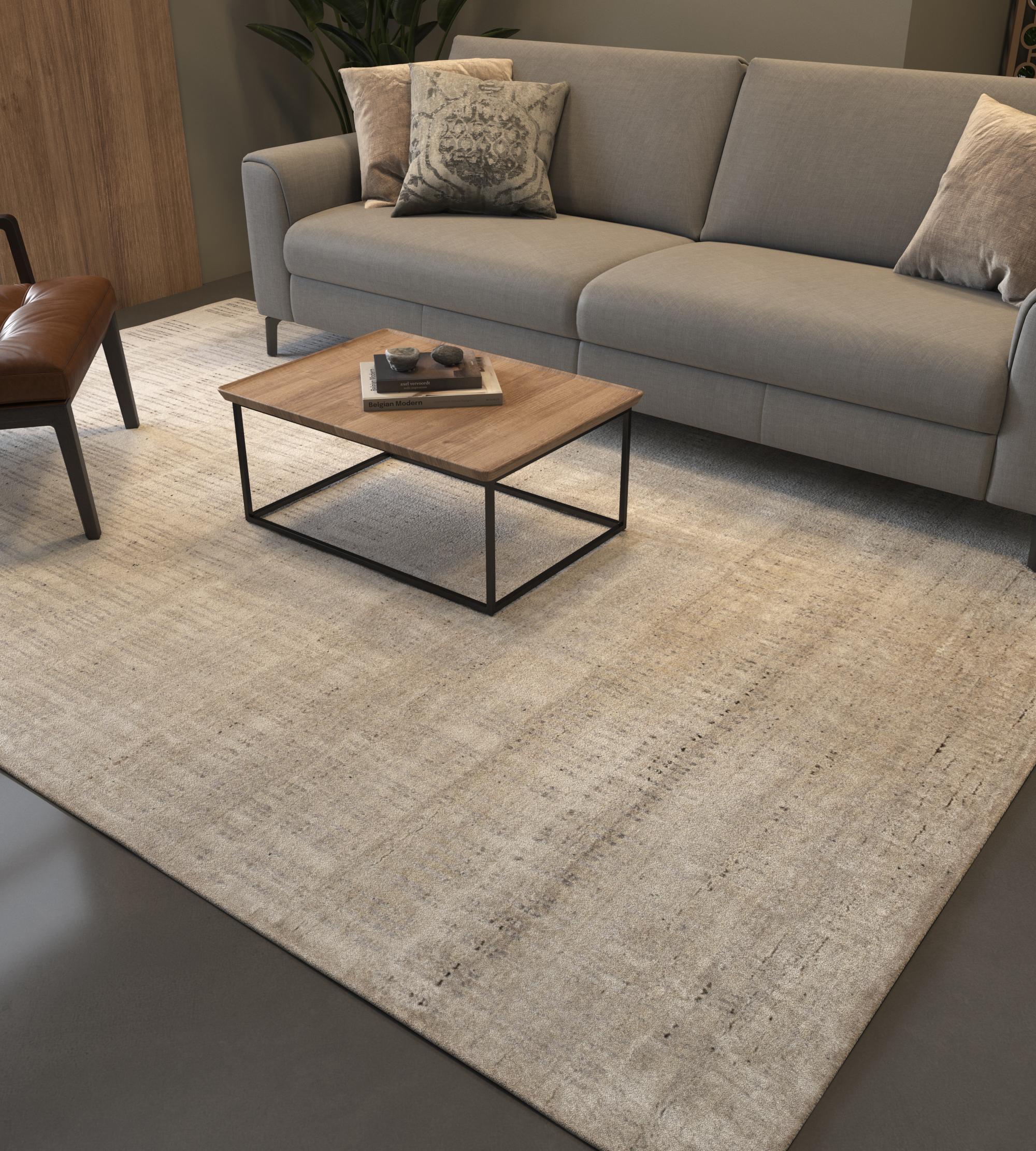 Haben Sie sich schon einmal vorgestellt, dass marokkanisches Design nahtlos mit moderner Ästhetik verschmilzt? Der Inbegriff dieser Verschmelzung ist unser handgeknüpfter Wollteppich, der in Indien auf dem Land sorgfältig hergestellt wird. Die