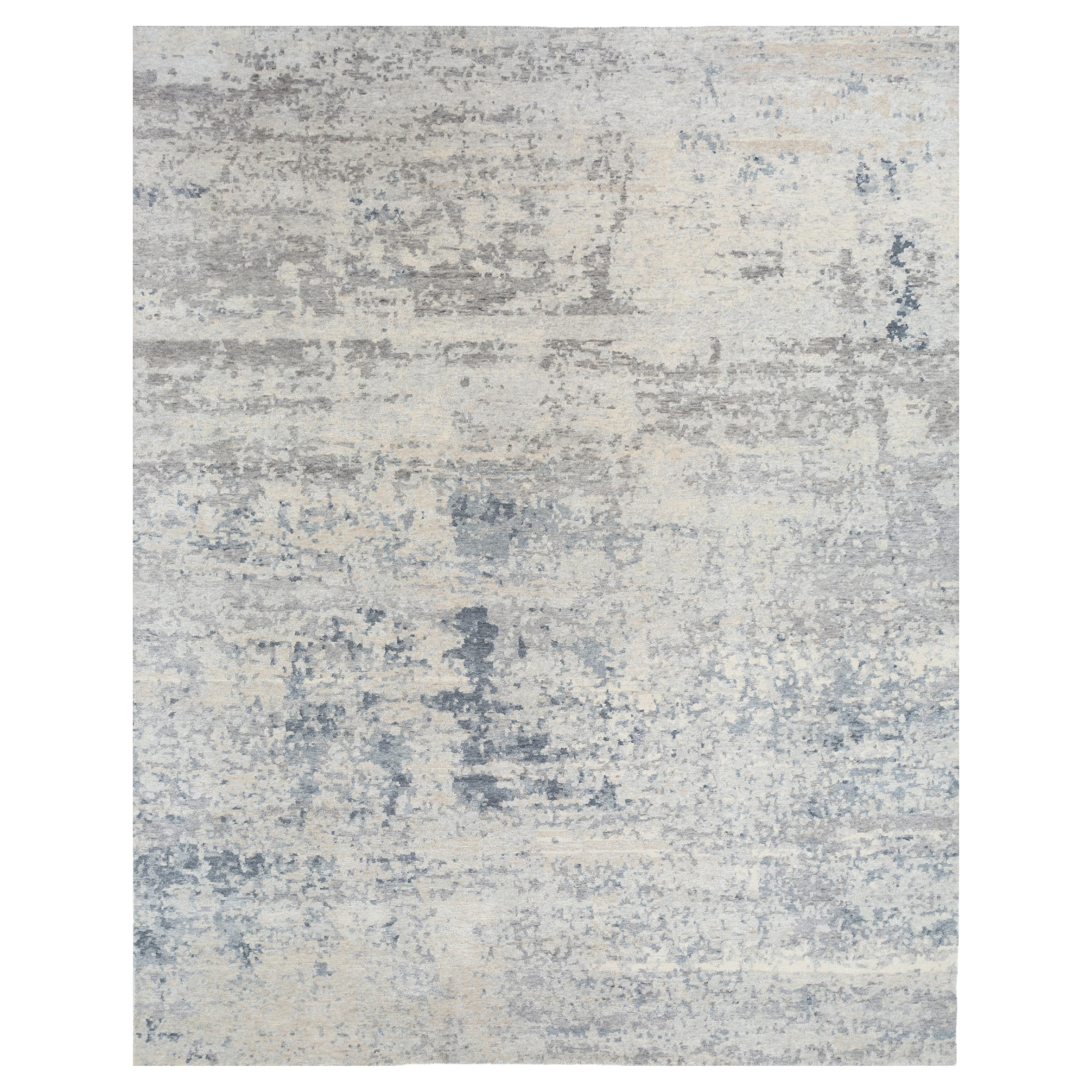 Jaipur Rugs 8x10 Feet Hand geknüpft Teppich Wolle & Tencil Modern Grau & Schwarz Teppich