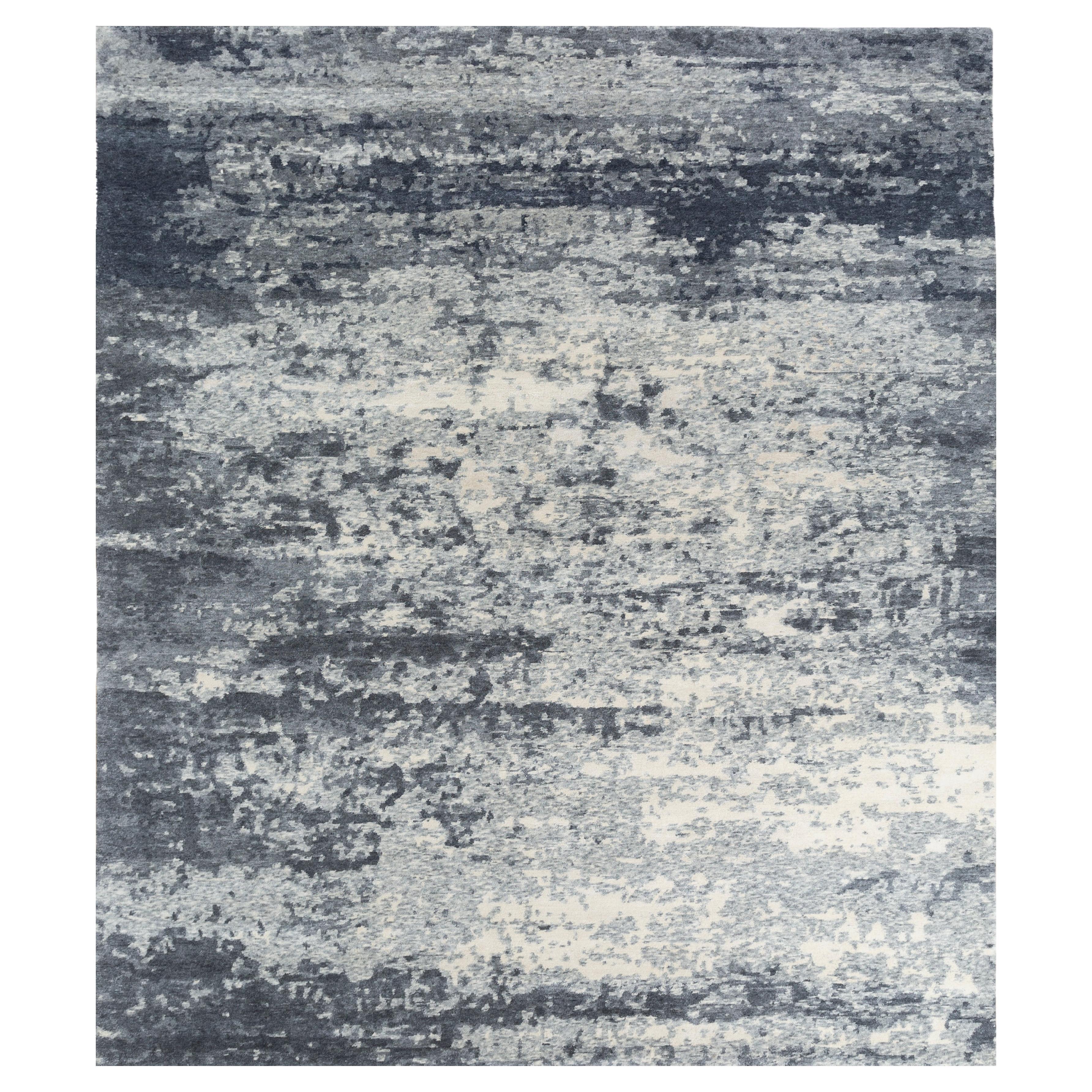 Jaipur Rugs 8x10 Feet Hand geknüpft Teppich Wolle & Tencil Modern Grau & Schwarz Teppich
