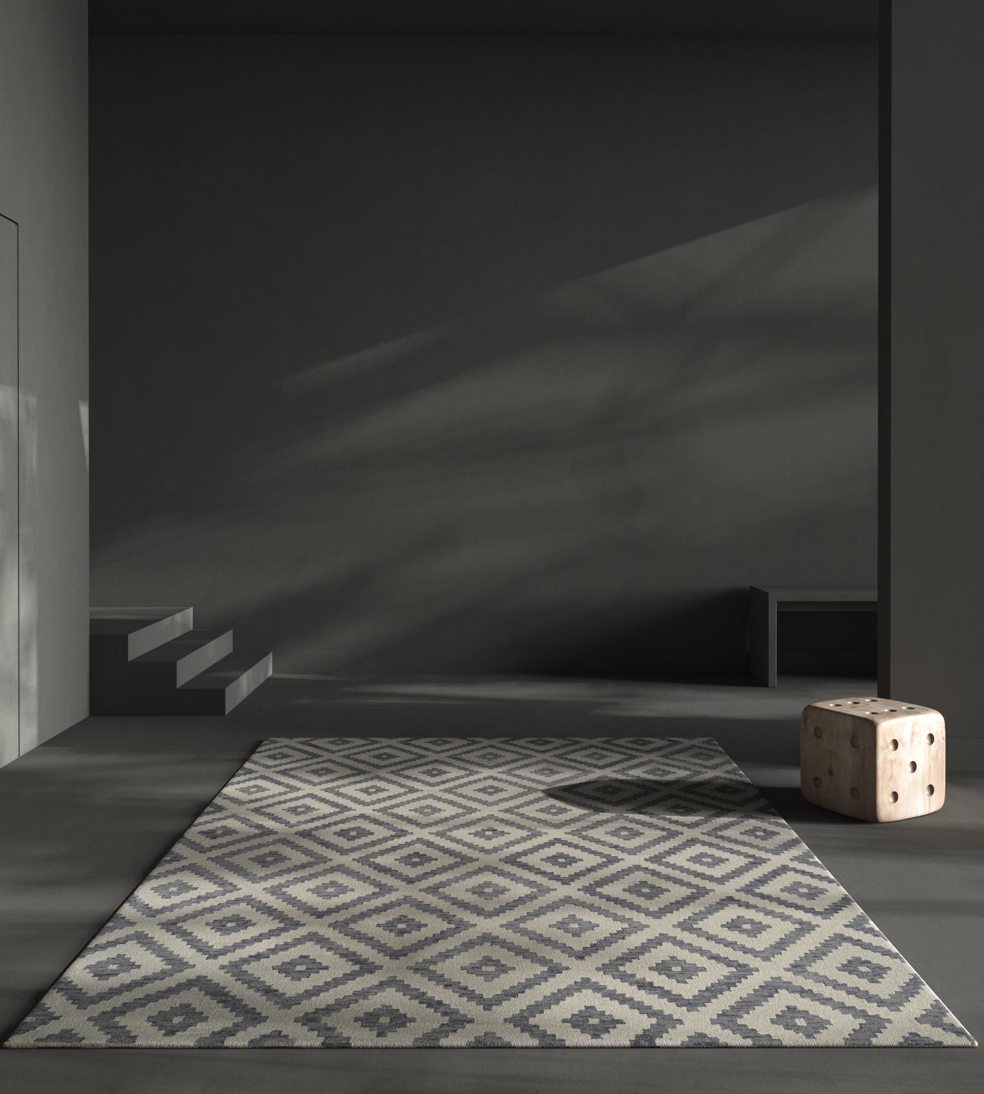 Have you considered turning your floor into a canvas of modern elegance? Our hand-tufted rug, meticulously crafted in standard sizes including 274X365, 244X304, 183X274, 183X183, 152X244, 123X183, 92X152, 76X304, and 304X427 cm, invites you to