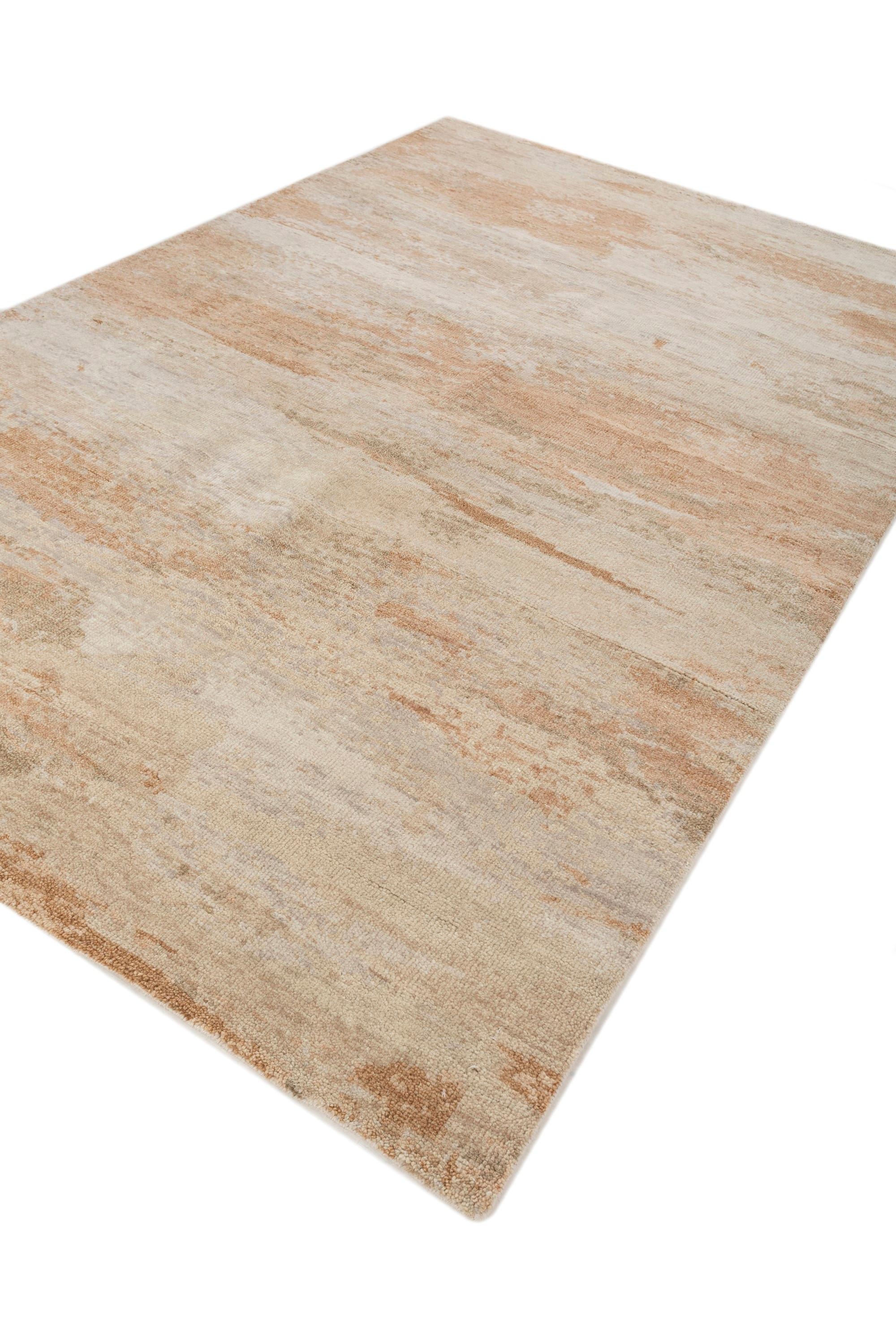 Indian Jaipur Rugs Antique White & Dark Ivory 180X270 cm Hand Knotted Carpet For Sale