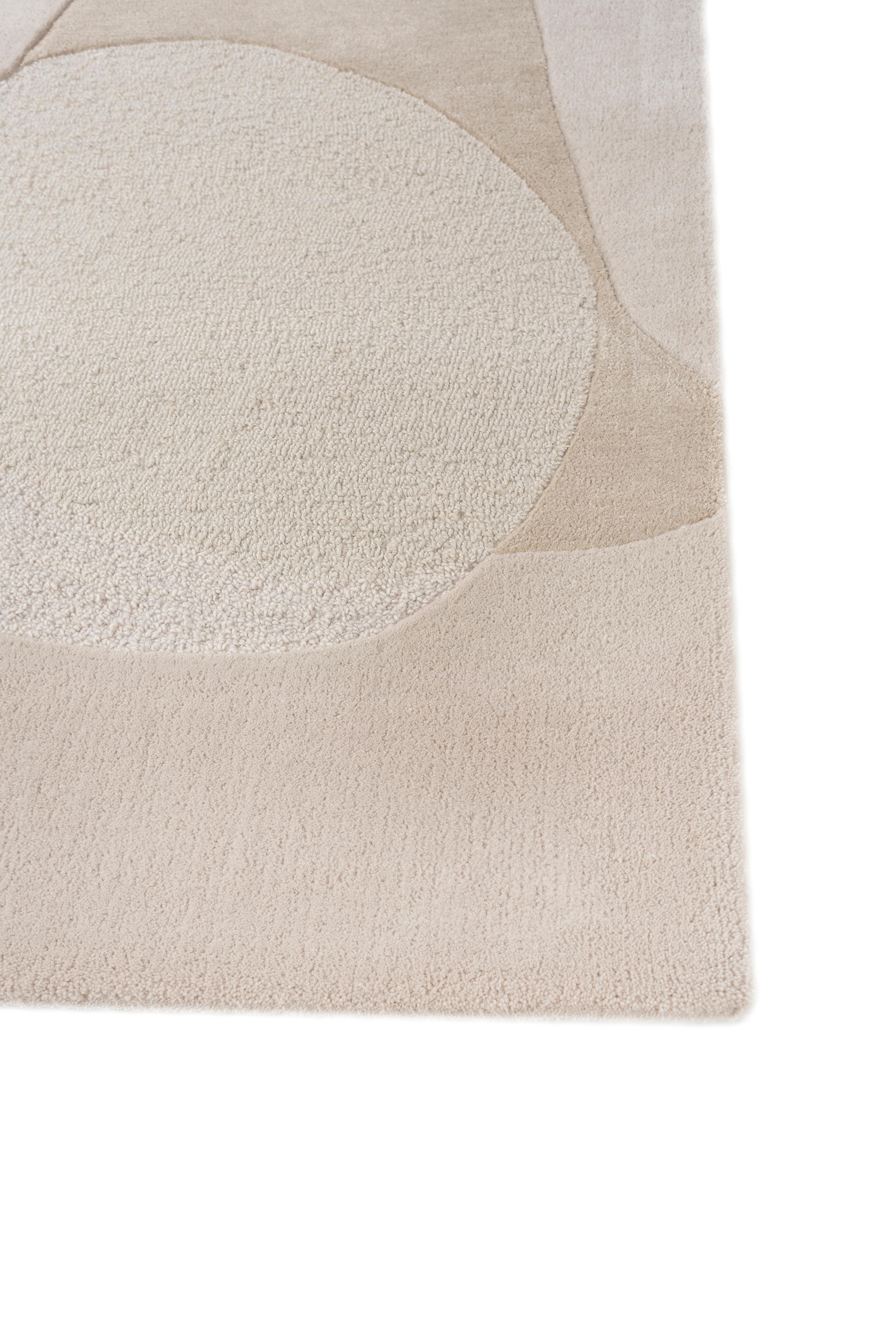 Indian Jaipur Rugs Antique White & White 180X270 cm Hand Tufted Carpet