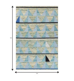 Jaipur Rugs Arfa_Azalea 5x8 Ft Rug Black Ink Wool & Viscose Dhurrie Carpet