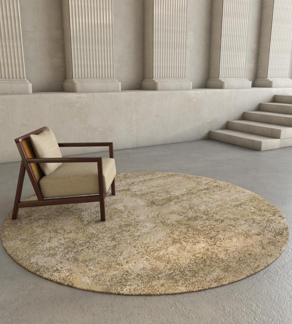 The Afterglow collection is inspired by the light and shadow play of spatial planes in nature. Interpreted in a painterly style, the complexity of the colors and shades is built through minute details. One can immerse oneself in the complex details