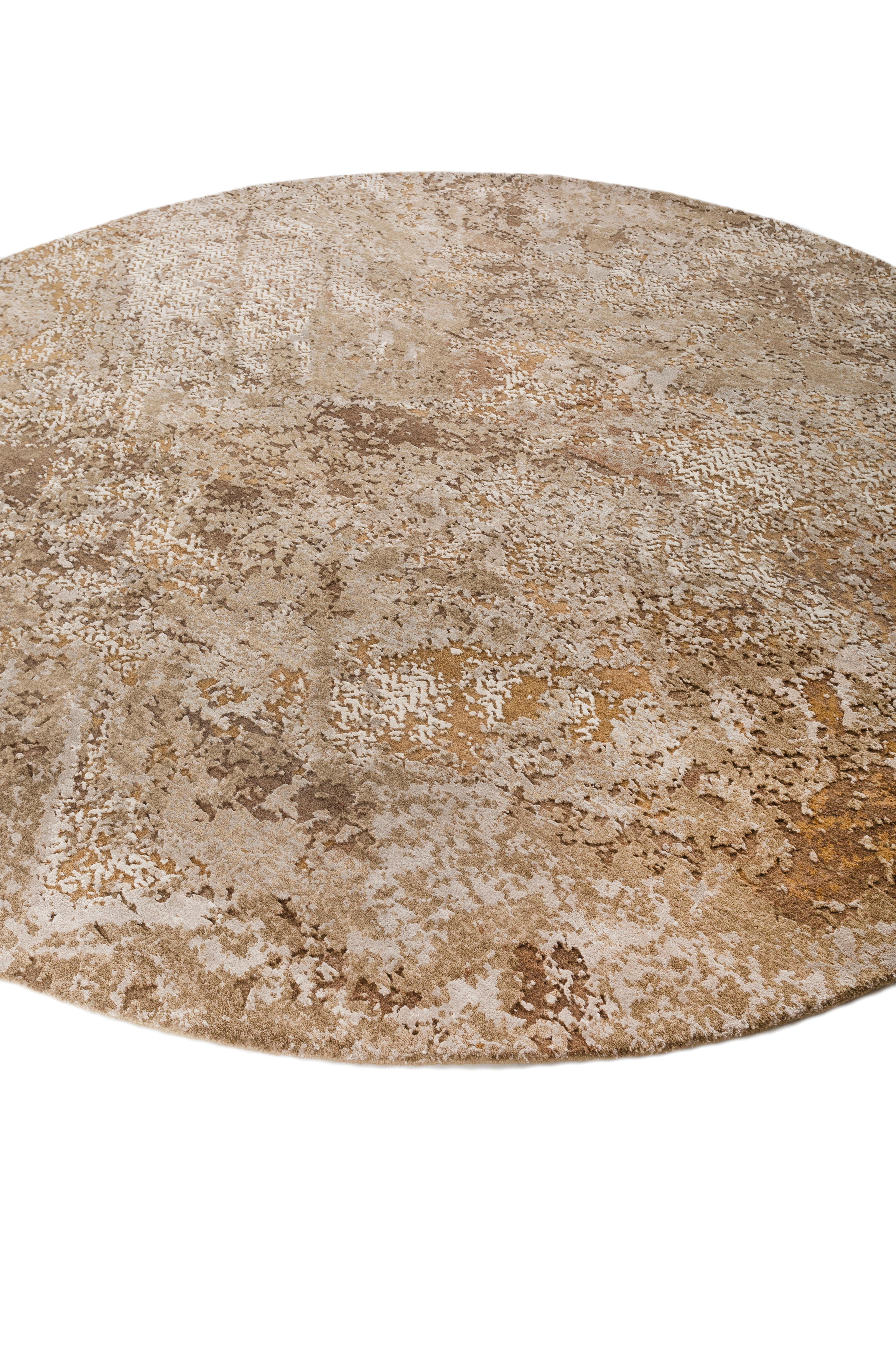 Jaipur Rugs Clay & Medium Tan 240X240 cm Hand Knotted Carpet In New Condition For Sale In Milano, IT