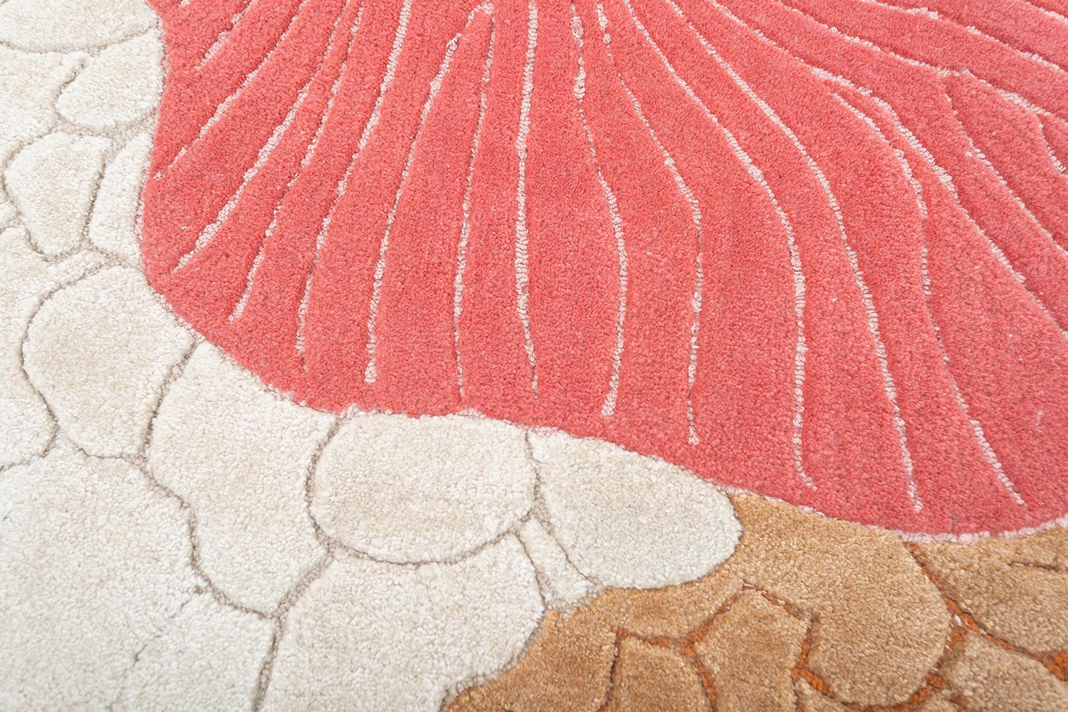 Modern Jaipur Rugs Coral Essence & Deco Rose 183X270 cm Hand Tufted Carpet For Sale