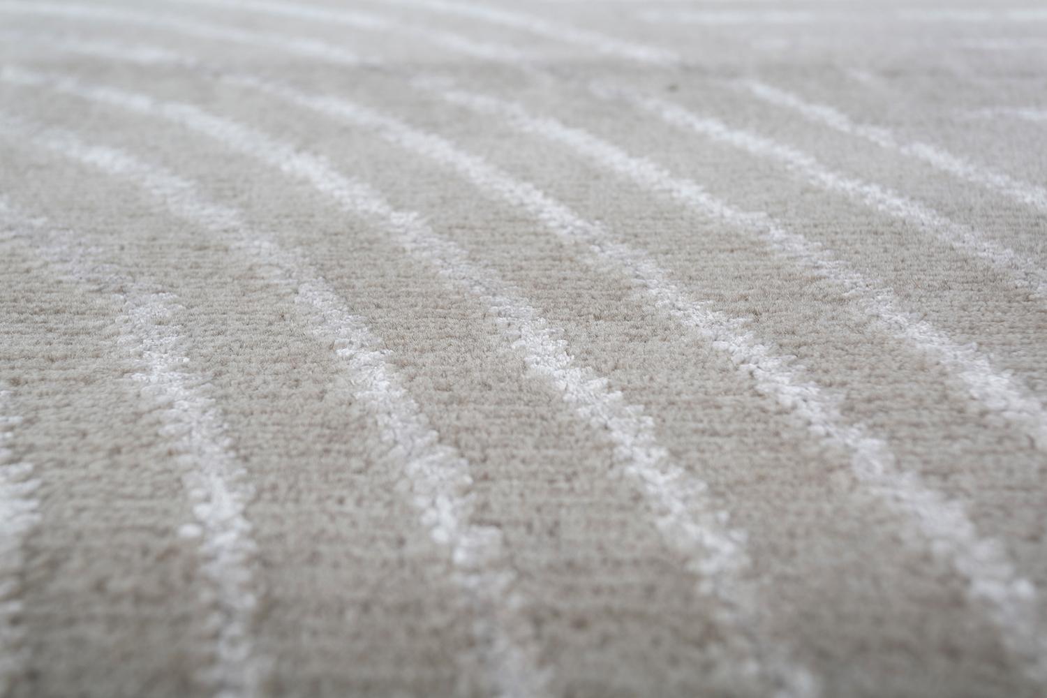 Modern Jaipur Rugs Dark Ivory & White 240X300 cm Hand Knotted Carpet For Sale