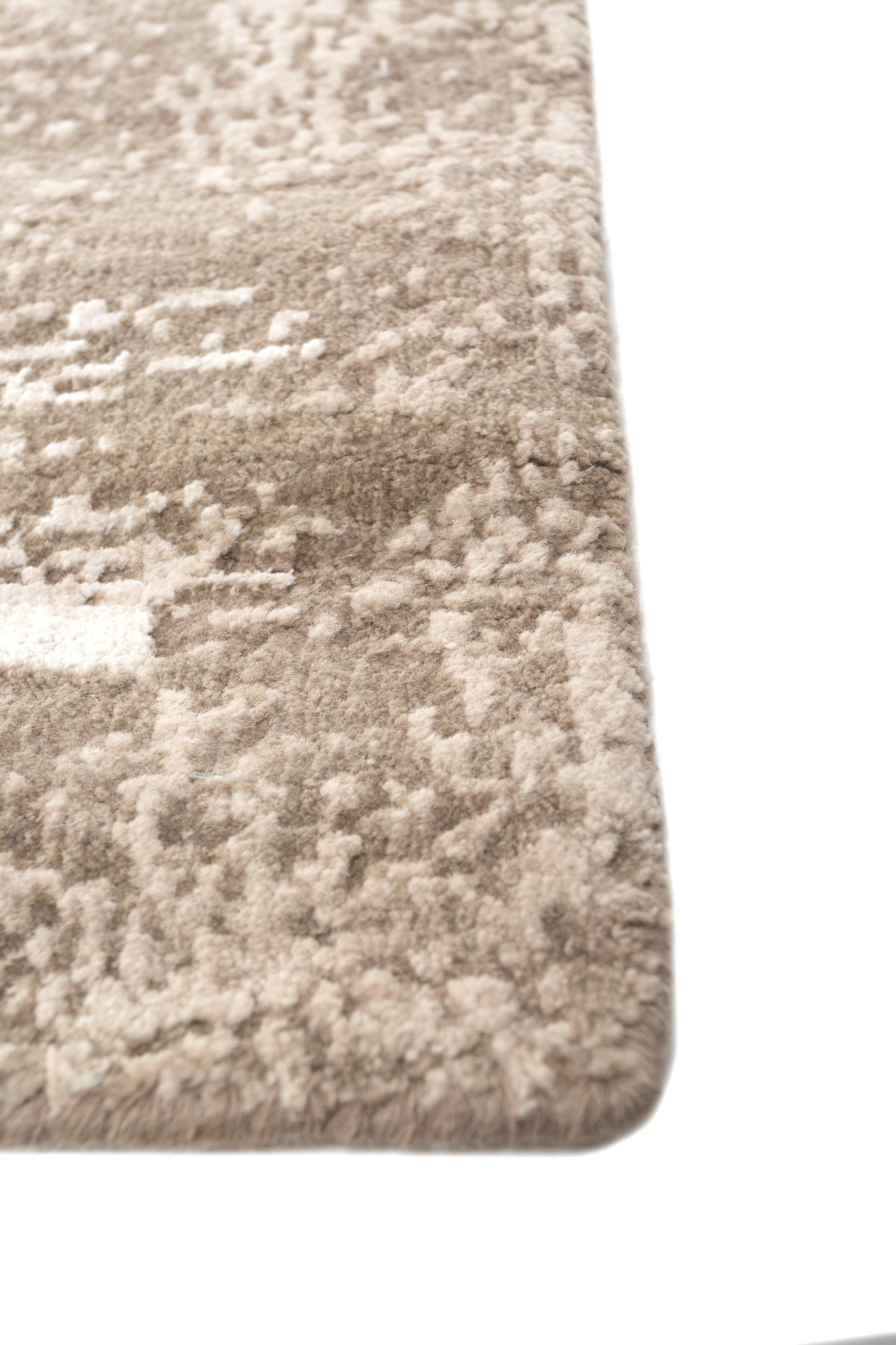 Modern Jaipur Rugs Dark Taupe & Silky Beige 180X270 cm Hand Knotted Carpet For Sale