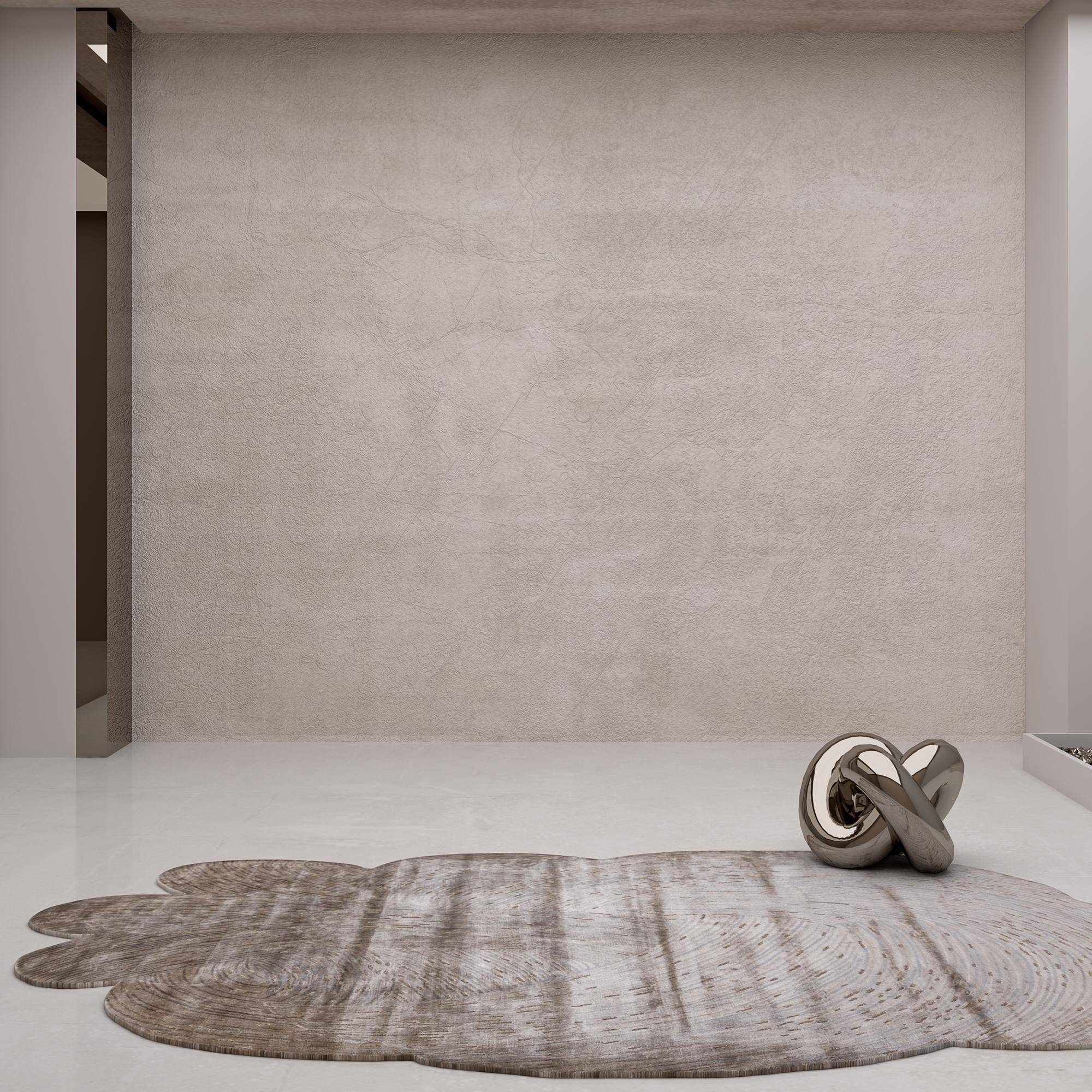 With its tone-on-tone palette, the rugs from the Azalea collection will instantly uplift the mood of any space. Adding warmth and comfort to floors and tying together a variety of decor, these wool and viscose rugs are knotted by hand with a soft