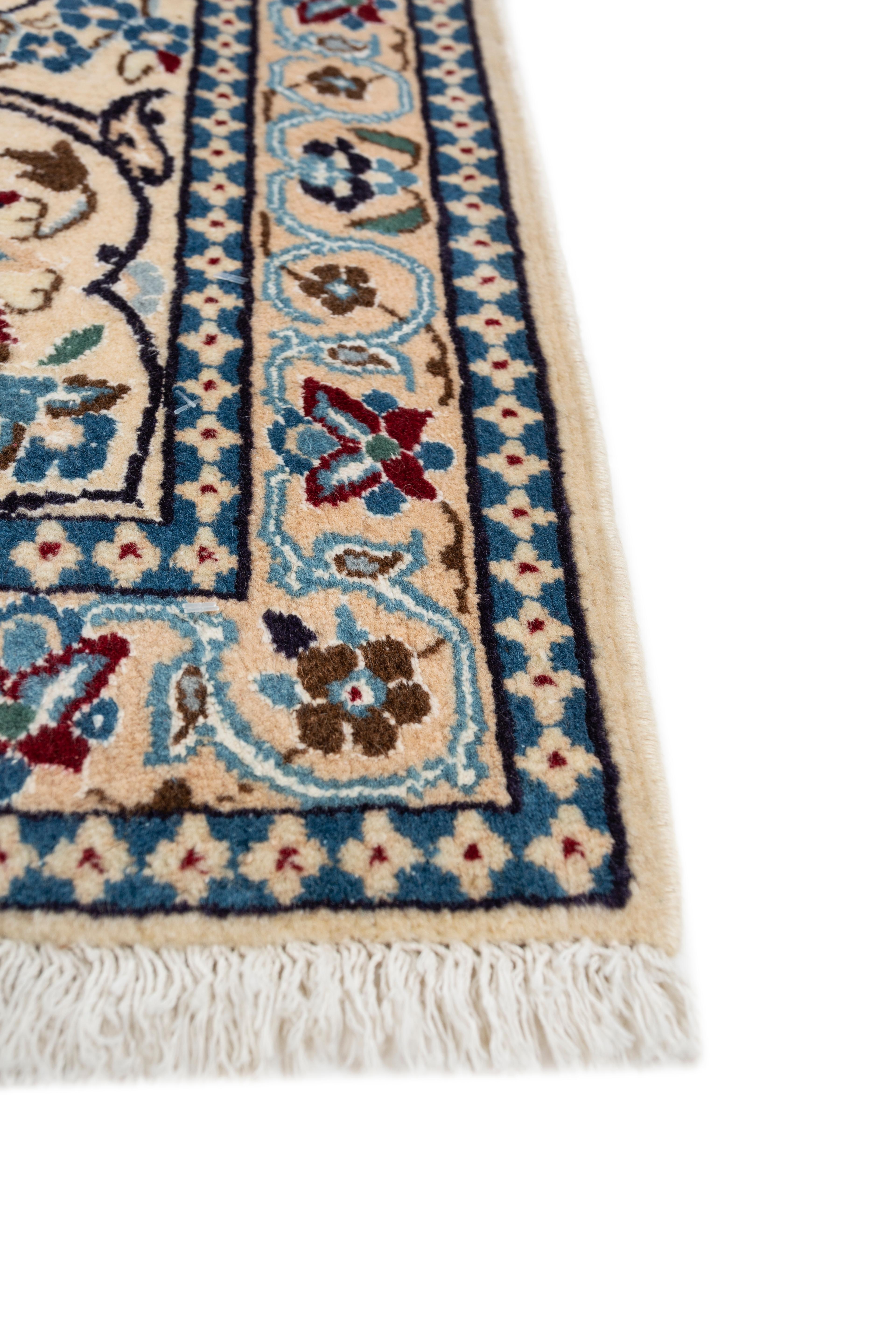 Indian Jaipur Rugs Gold & Ocean Blue 240X350 cm Hand Knotted Carpet For Sale