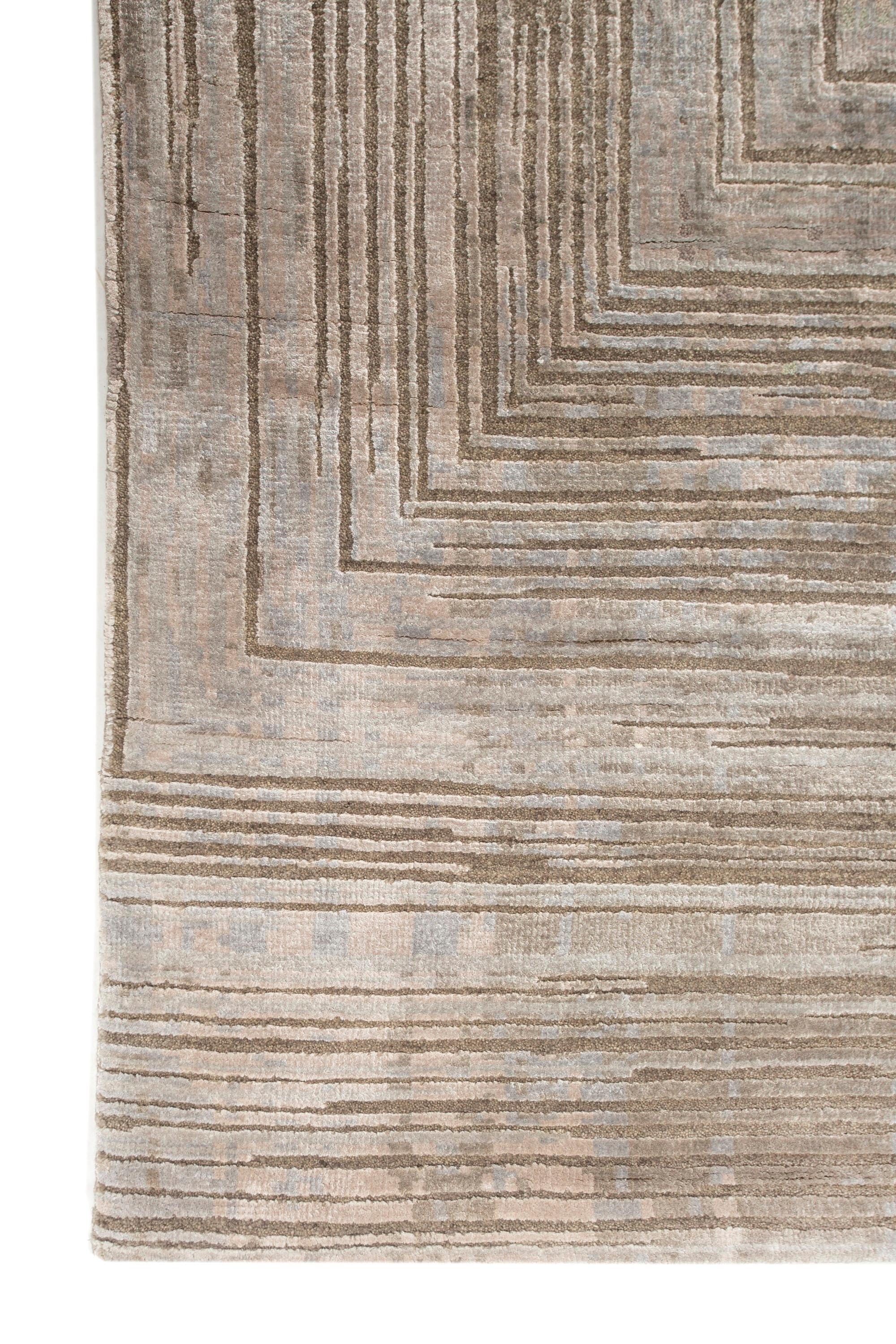 Modern Jaipur Rugs Gray Brown & Light Taupe 170X240 cm Hand Knotted Carpet For Sale