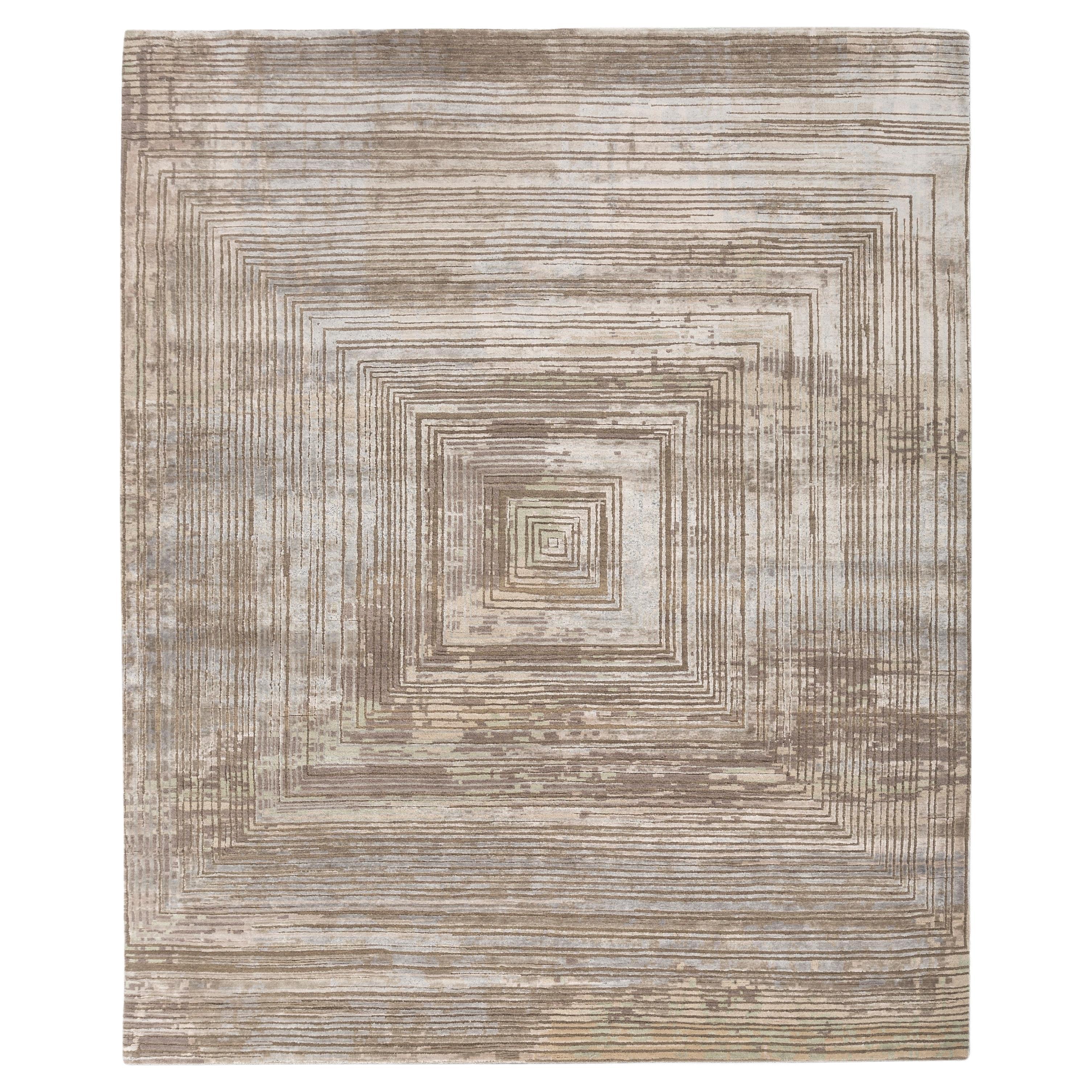 Jaipur Rugs Gray Brown & Light Taupe 170X240 cm Hand Knotted Carpet