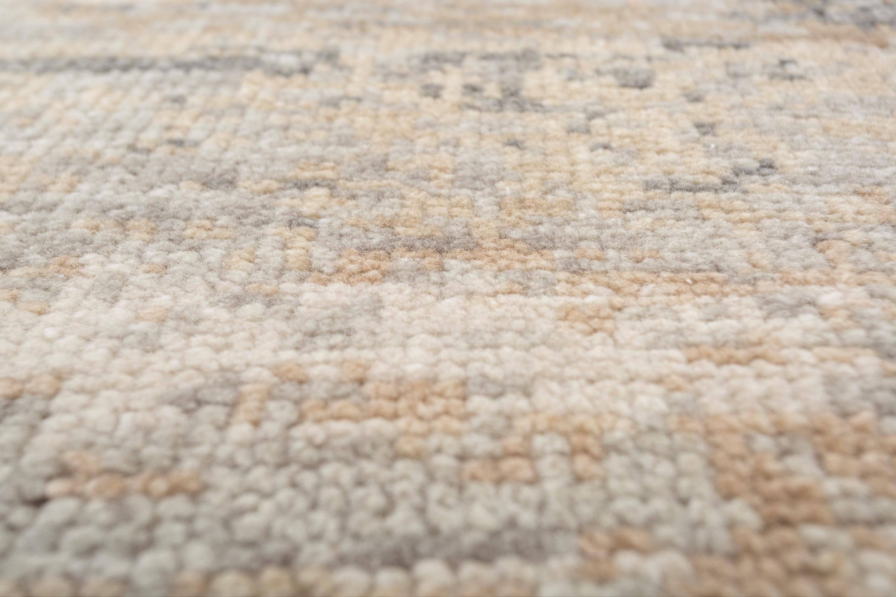 Indian Jaipur Rugs Nickel & Charcoal Slate 240X300 cm Hand Knotted Carpet For Sale