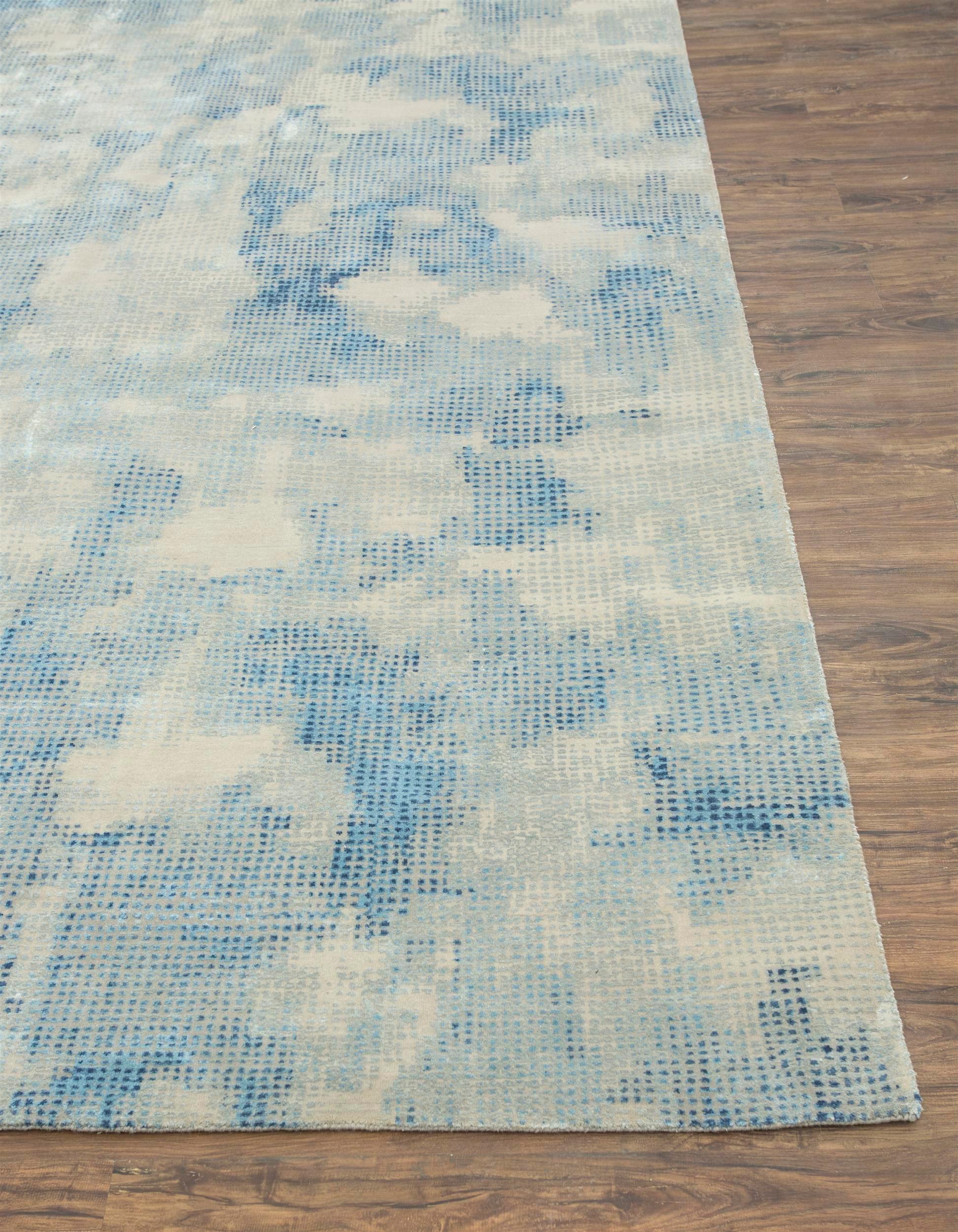 Modern Jaipur Rugs Oyster & Medium Sky Blue 240X300 cm Hand Knotted Carpet For Sale