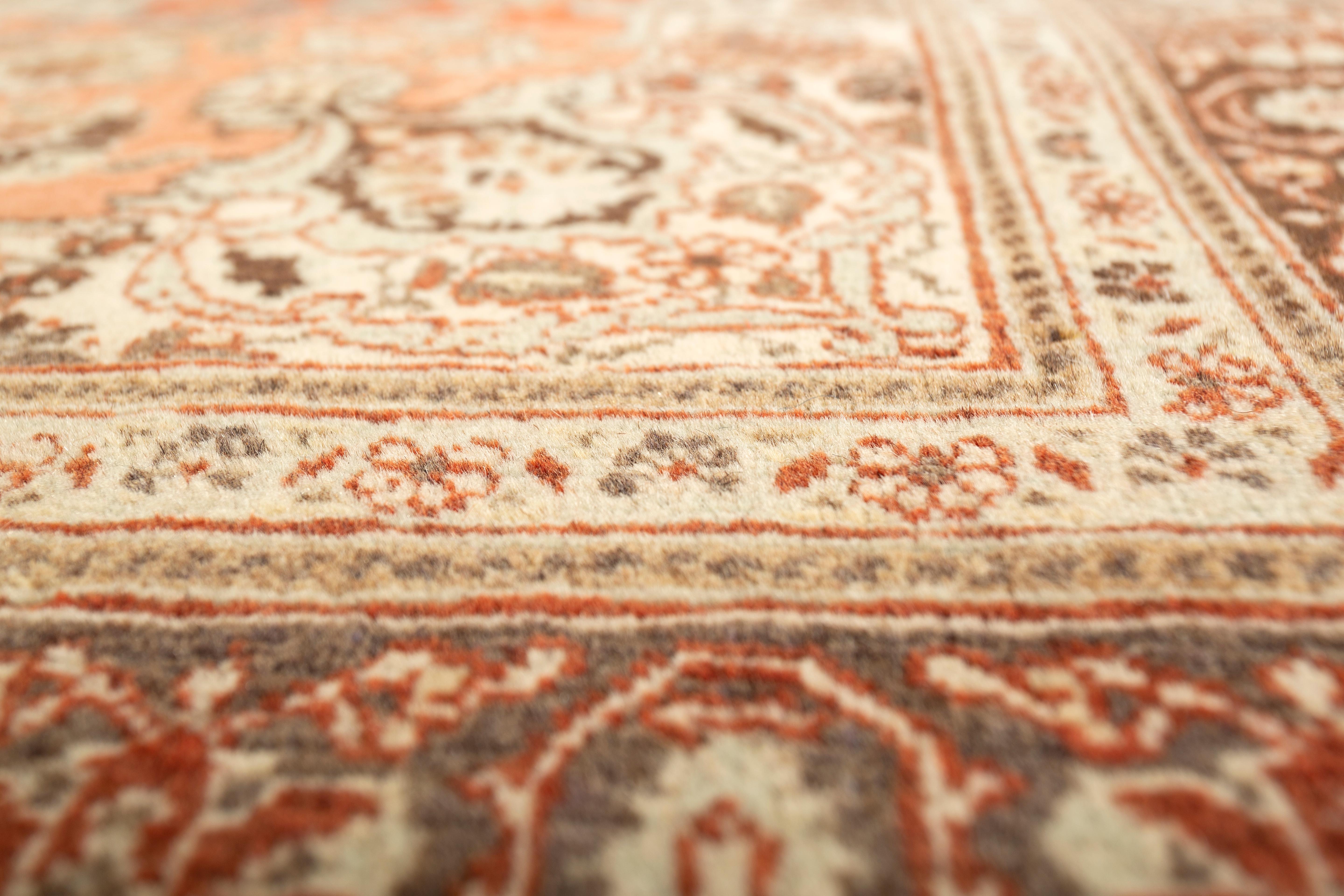 Modern Jaipur Rugs Sangria & Natural Brown 135X165 cm Hand Knotted Carpet For Sale