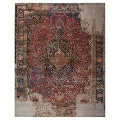 Jaipur Rugs Smoked Paprika & Marine Blue 270X360 cm Hand Knotted Carpet
