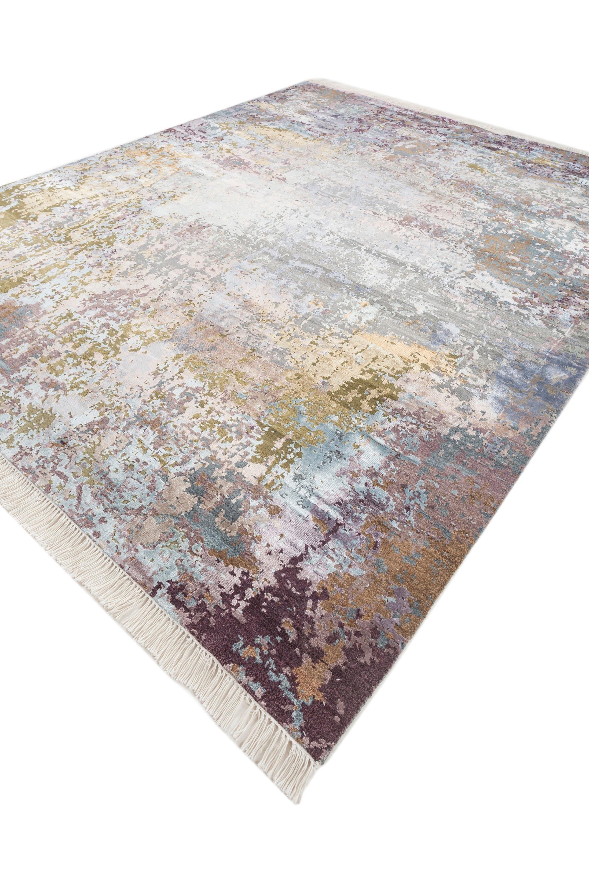 Indian Jaipur Rugs Tulip Purple & Chicory 180X270 cm Hand Knotted Carpet For Sale