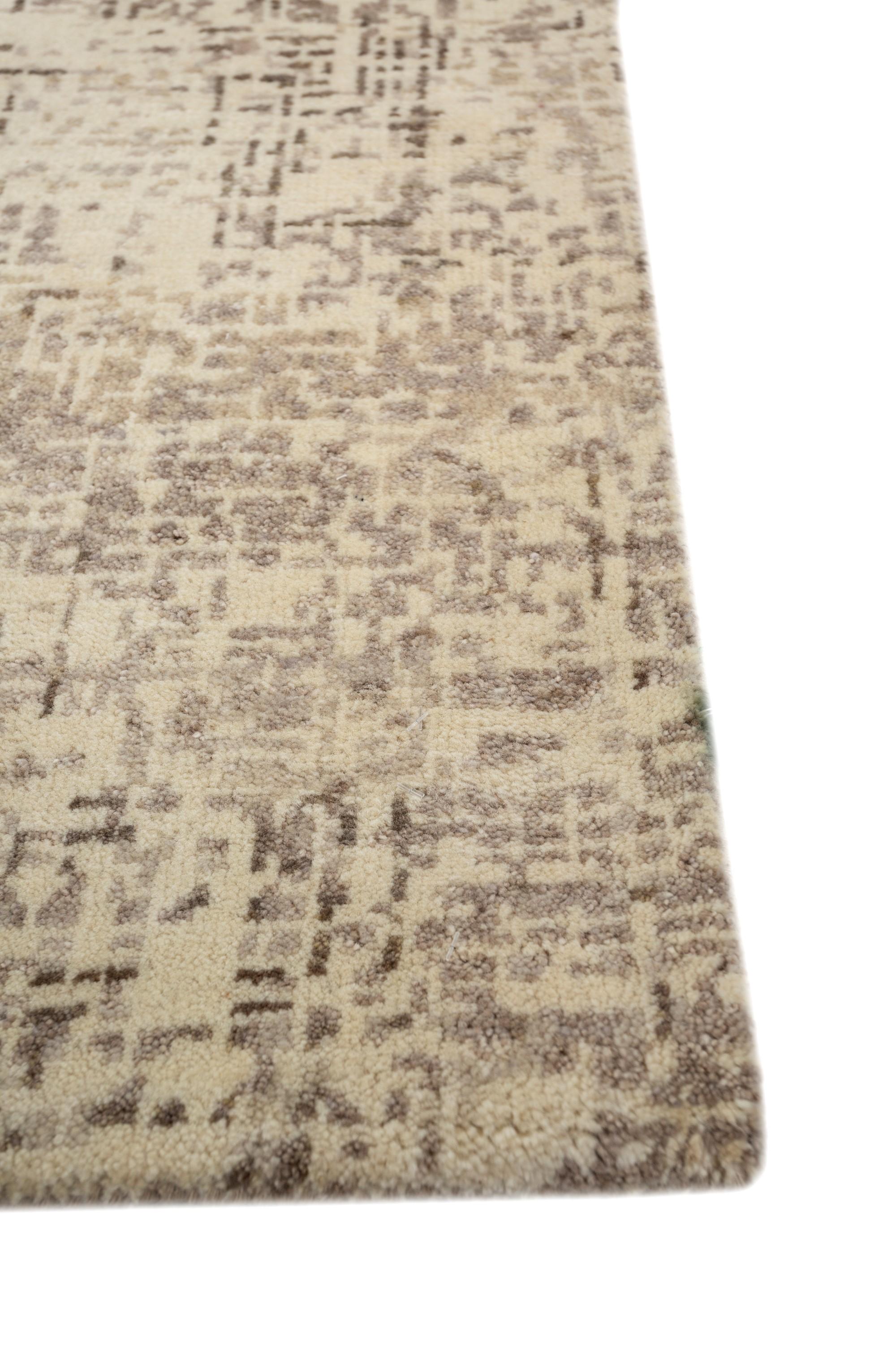 Indian Jaipur Rugs Undyed White & Creamy White 240X300 cm Hand Knotted Carpet For Sale