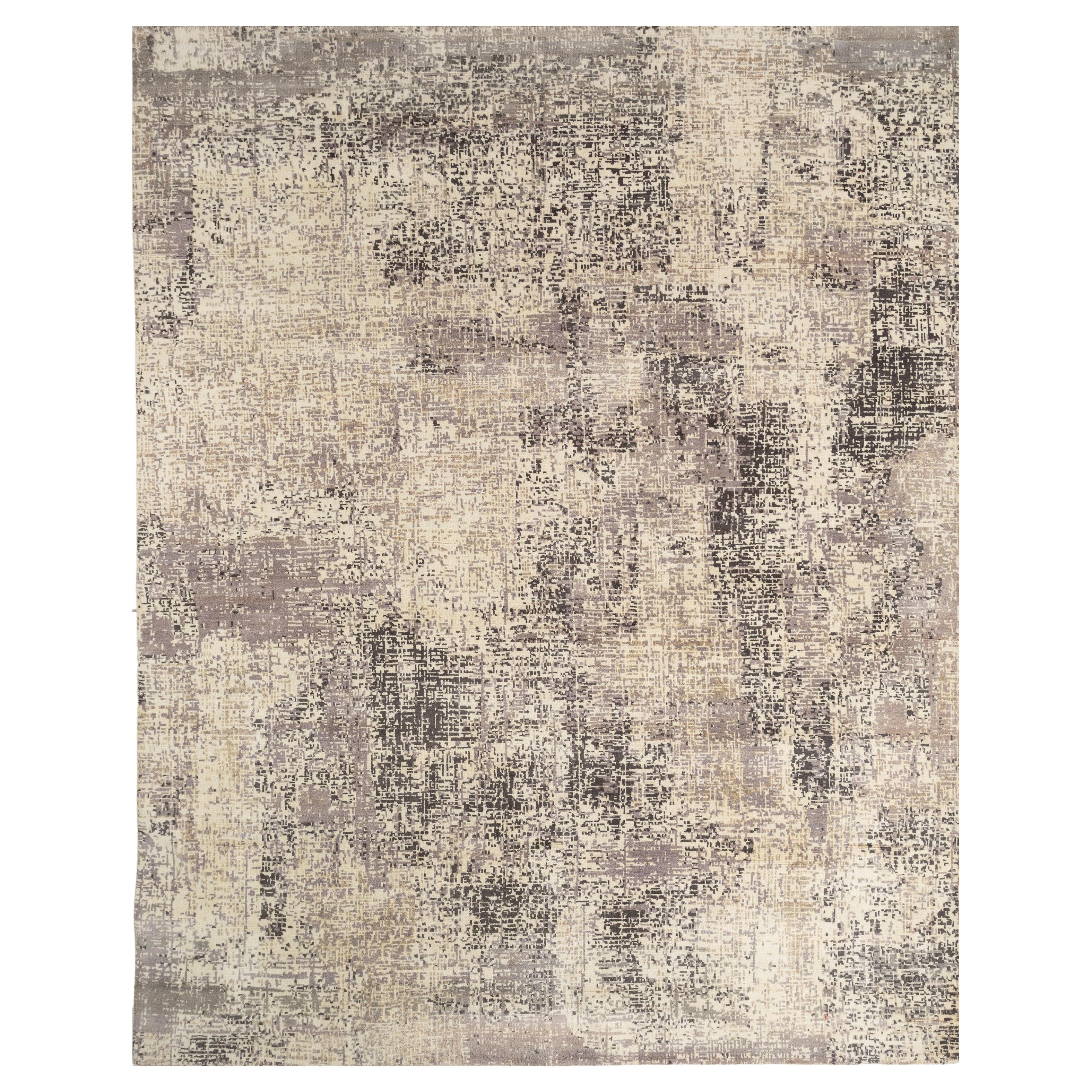 Jaipur Rugs Undyed White & Soft Gray 240X300 cm Hand Knotted Carpet