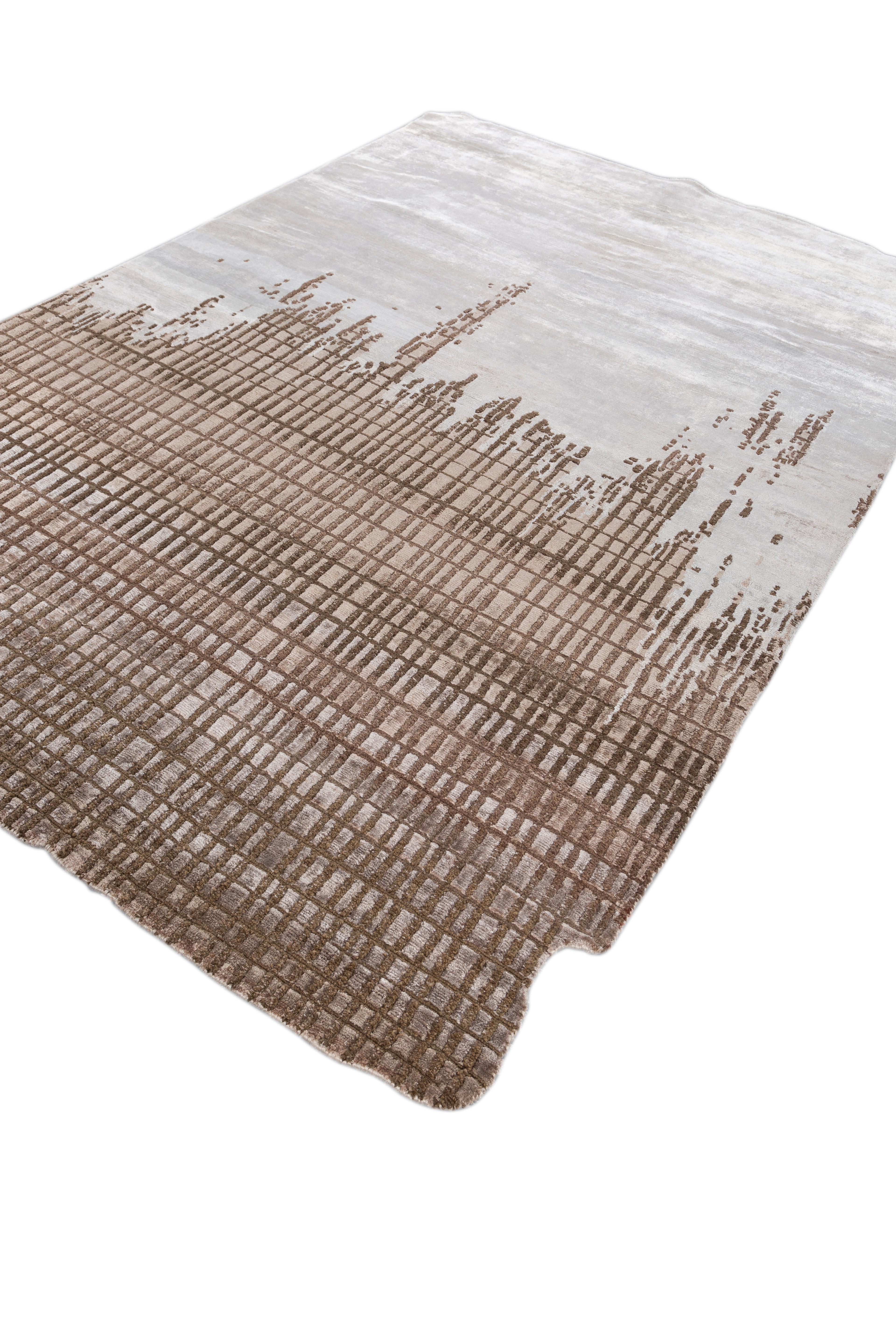 Noué à la main Tapis Jaipur, noué à la main, crème chaude et pêche, 180X270 cm en vente