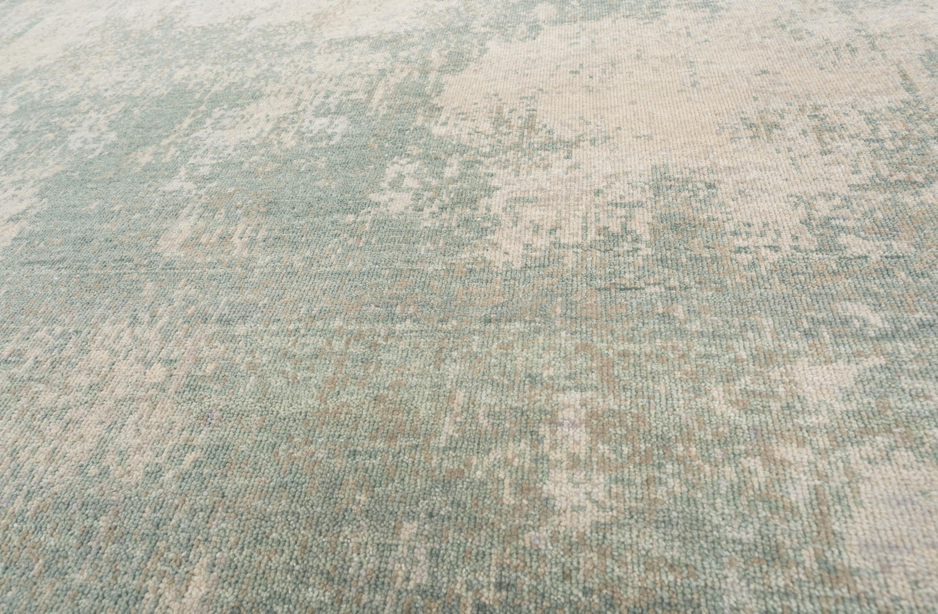 Indian Jaipur Rugs White 240X300 cm Hand Knotted Carpet For Sale