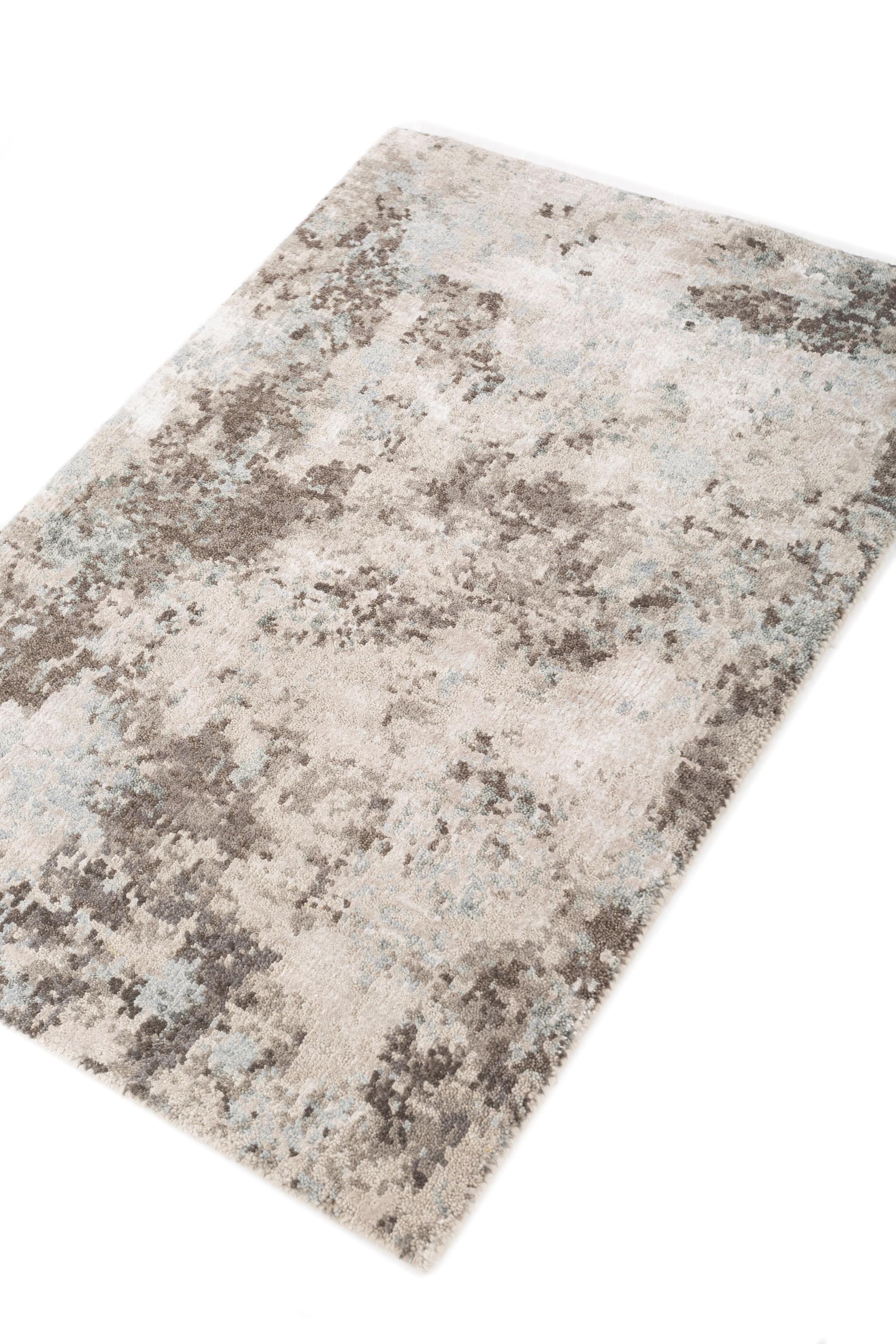 Indian Jaipur Rugs White 60X90 cm Hand Knotted Carpet For Sale