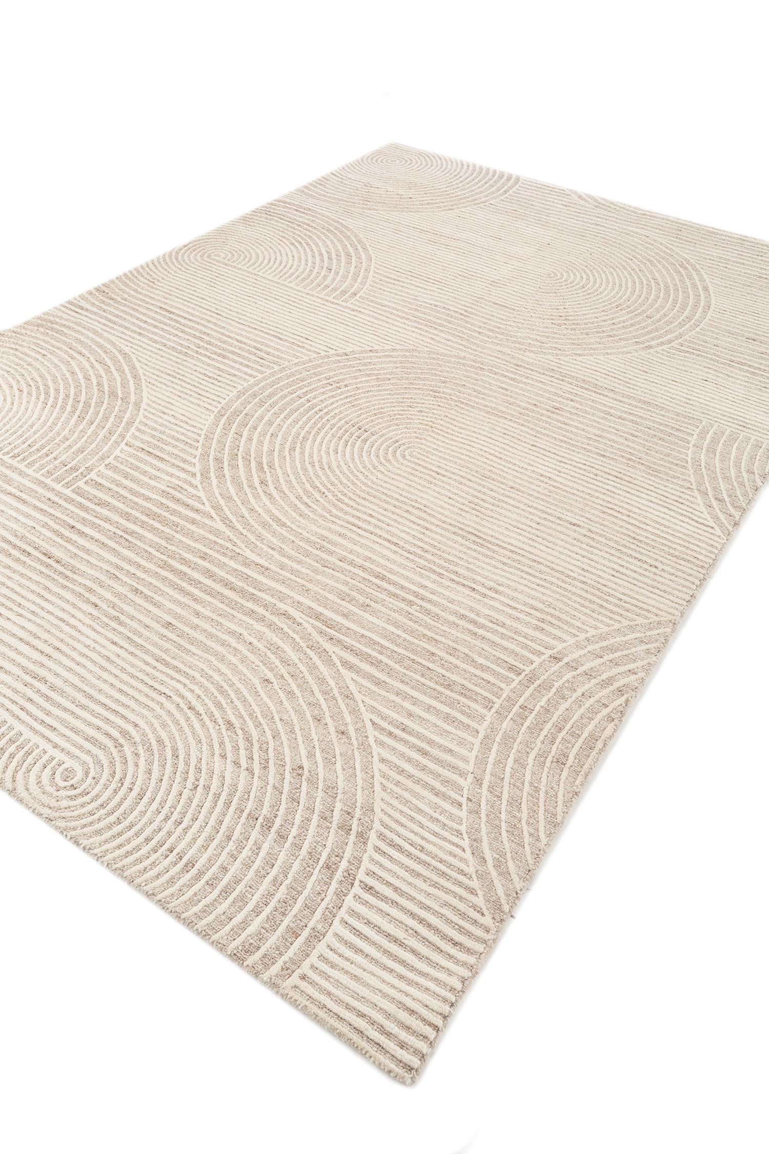 Hand-Knotted Jaipur Rugs White pepper & Dreamy White 60X90 cm Hand Knotted Carpet For Sale