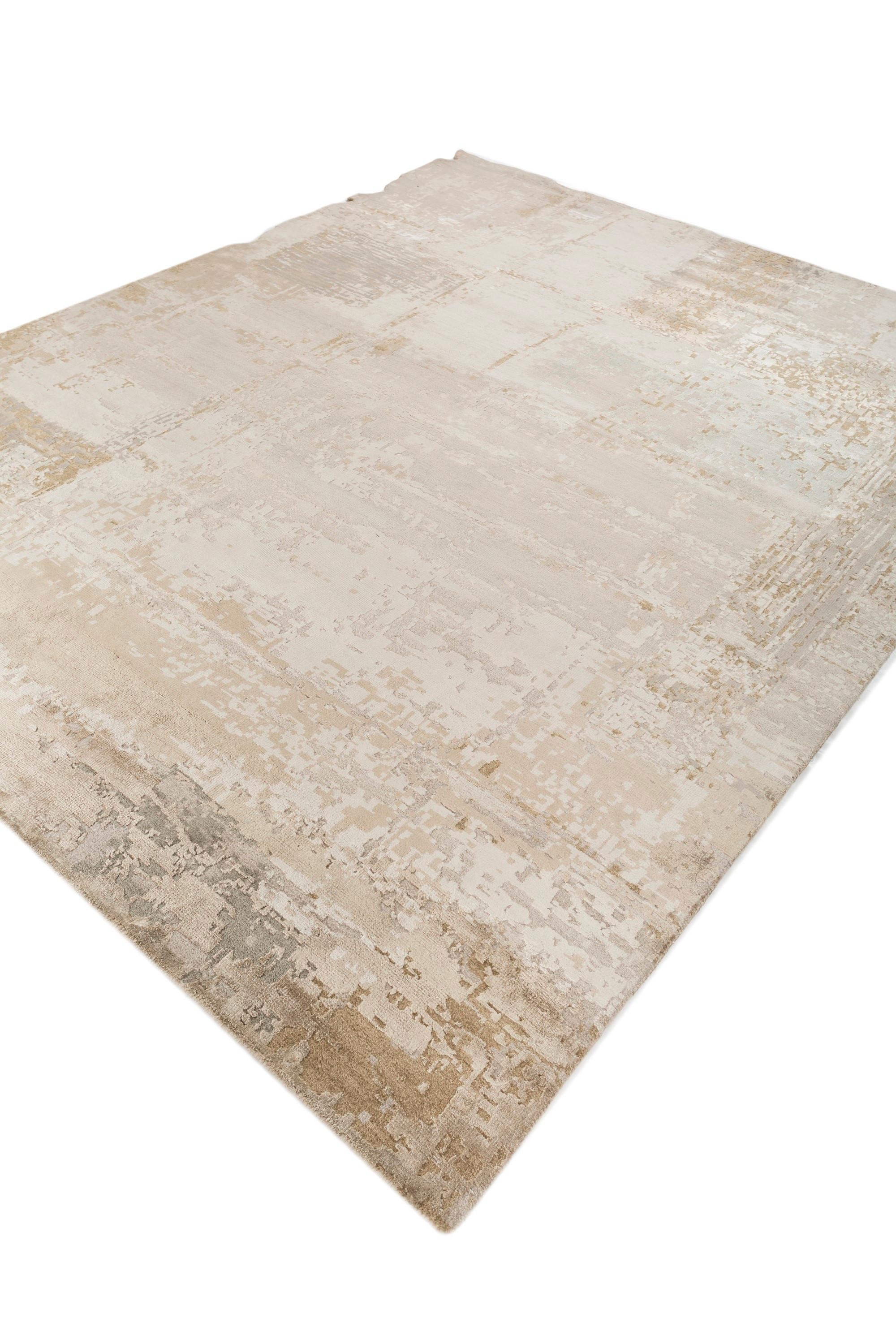 Jaipur Rugs White & Pink Tint 225X300 cm Hand Knotted Carpet Moderno en venta