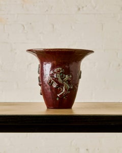 Figurale Vase aus Bordeaux von Jais Nielsen, um 1935
