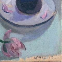 Naturaleza muerta, turquesa y coral", París, Salón de Otoño, Sección de Oro, Quimper