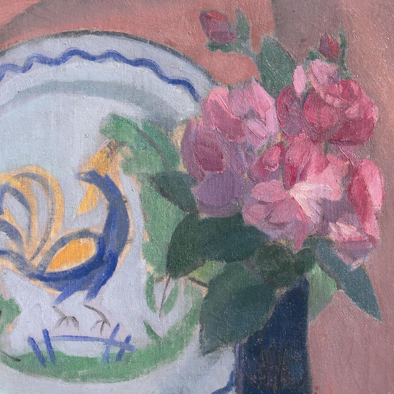 Natura morta, turchese e corallo', Parigi, Salon d'Automne, Section d'Or, Quimper - Painting Postimpressionismo di Jais Nielsen