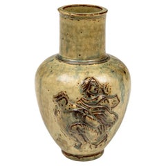 Vaso Jais Nielsen con rilievi biblici in smalto Sung An per Royal Copenhagen