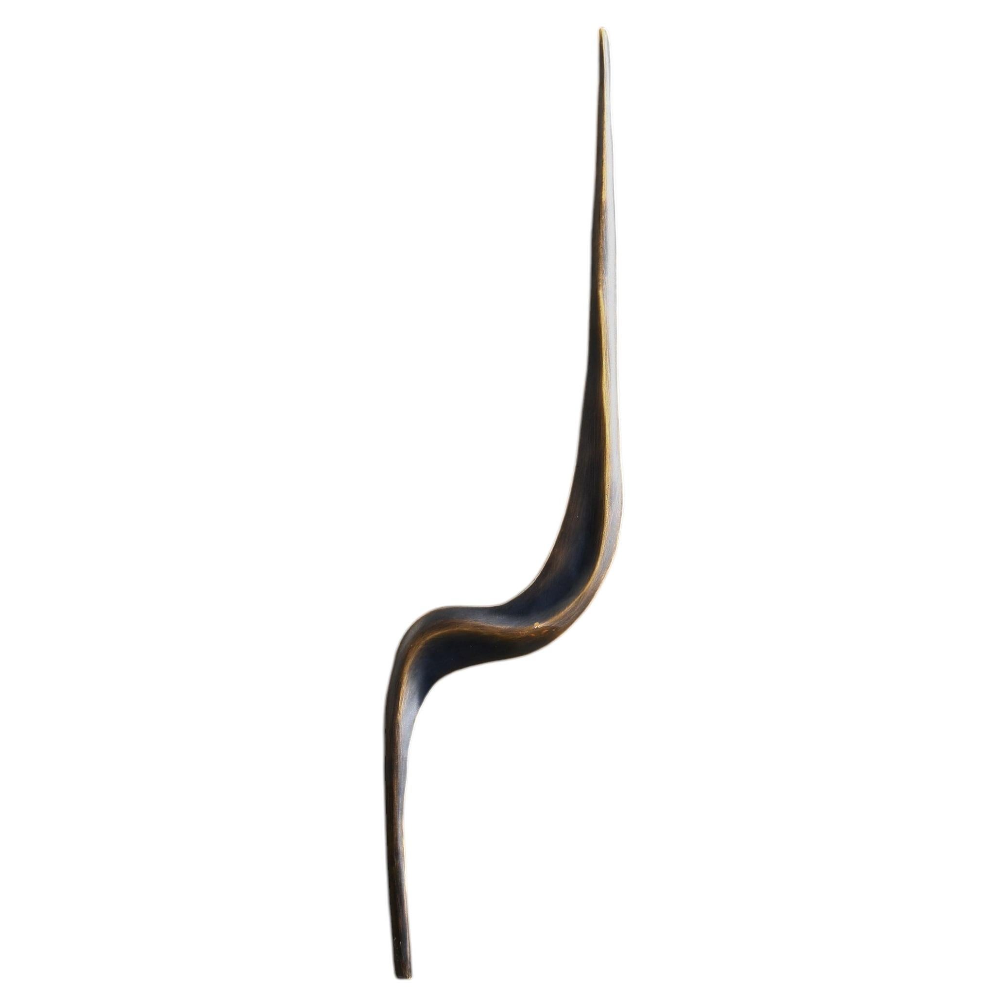 Maniglia per porta in bronzo Jaisal A Small in ottone, Viya di Vikram Goyal
