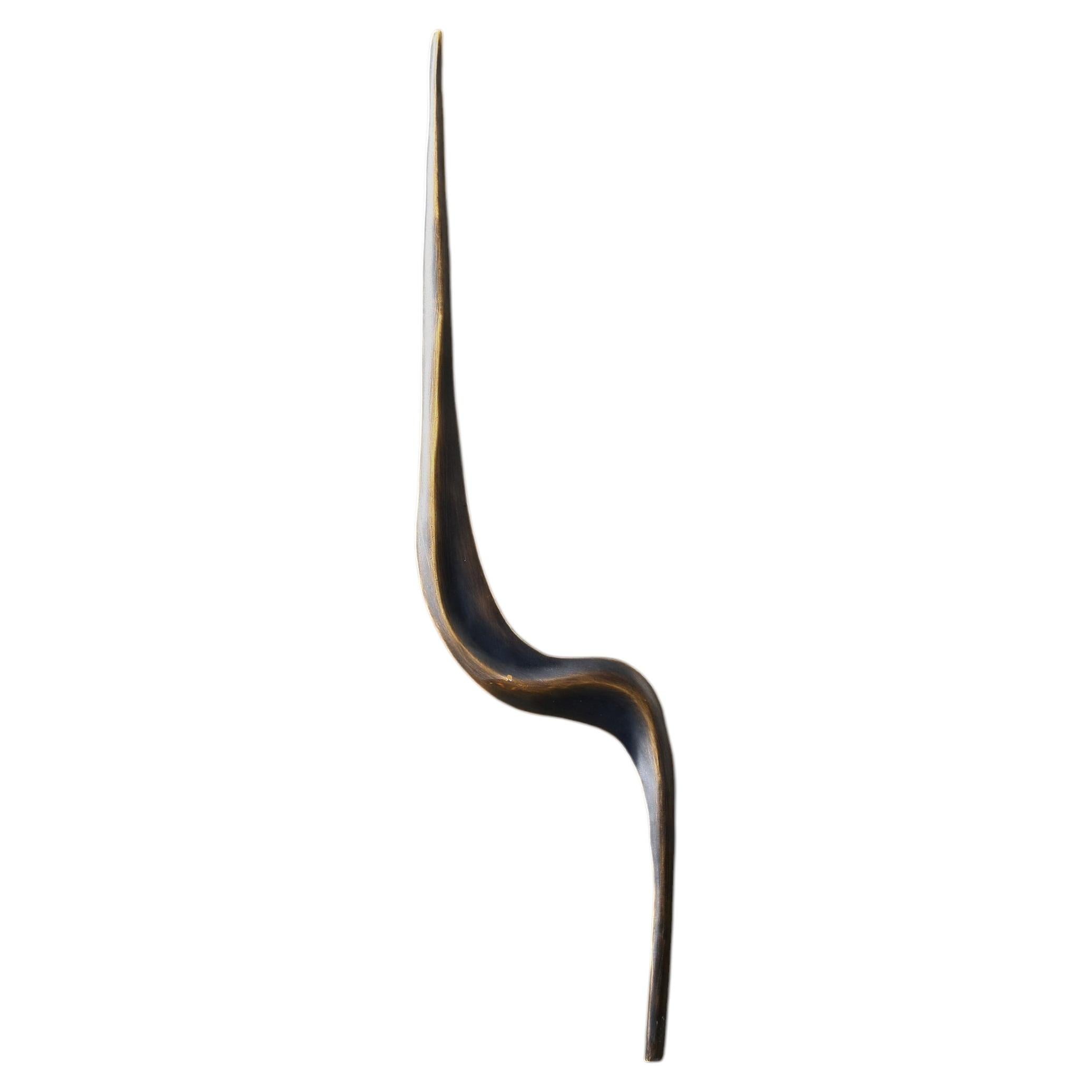 Maniglia per porta in bronzo Jaisal B Small in ottone, Viya by Vikram Goyal
