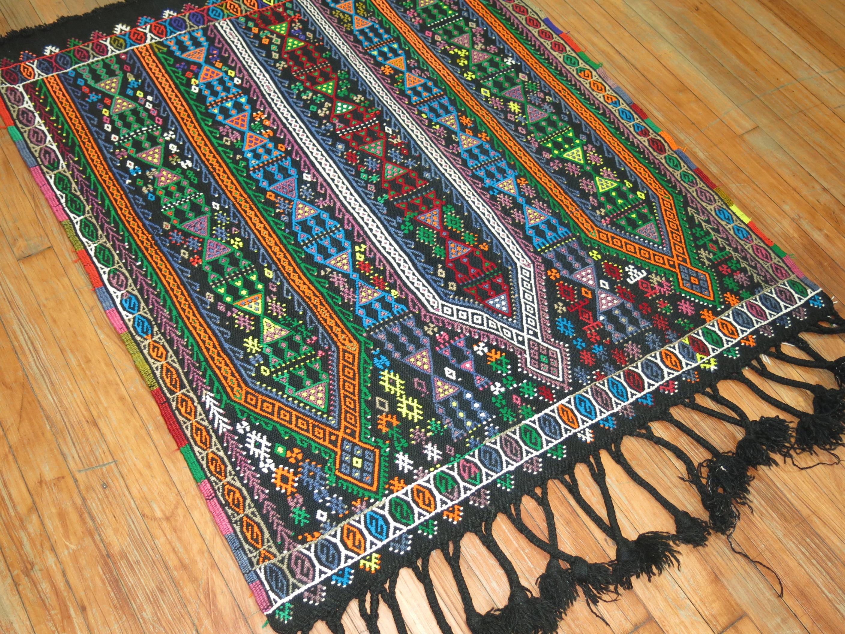 Hand-Woven Jajim Flat-Weave For Sale