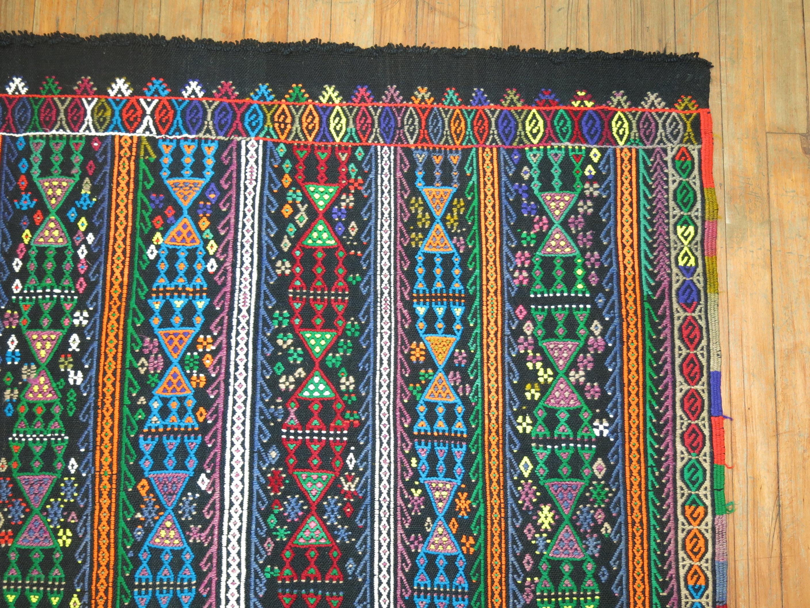 Wool Jajim Flat-Weave For Sale