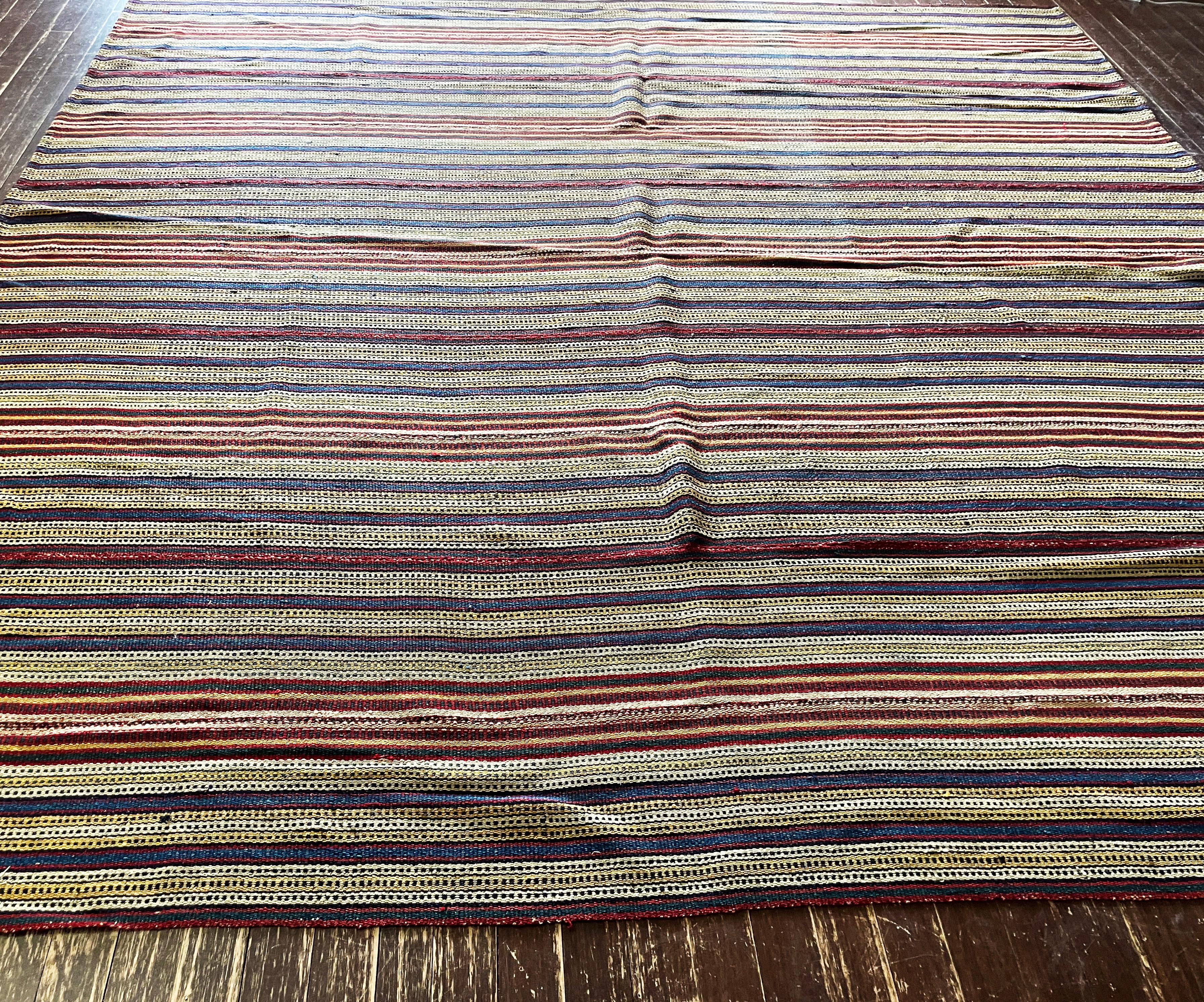 Antique Jajim Kilim Persian Carpet For Sale 4